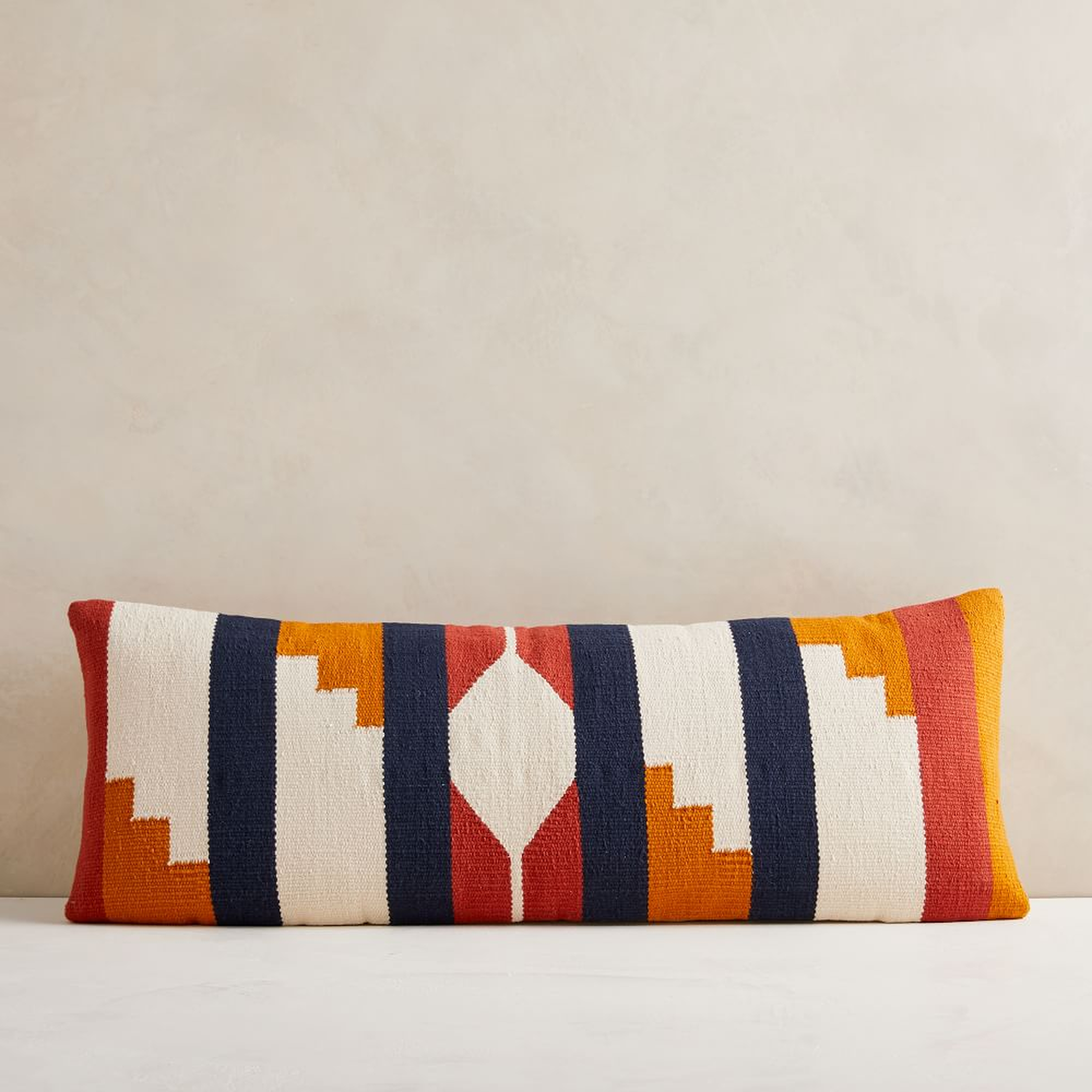 Woven Alta Pillow Cover, 14"x36", Ginger - West Elm