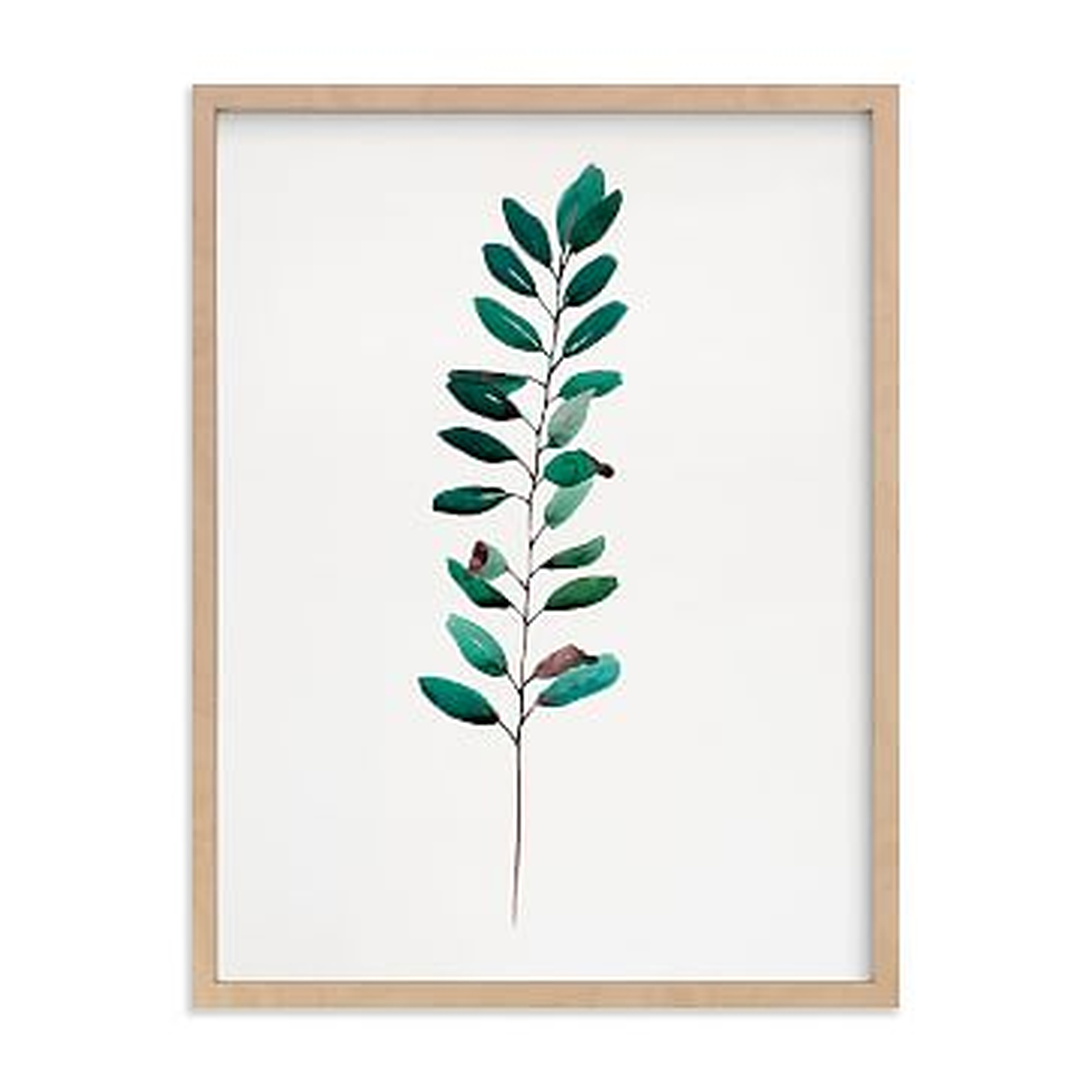 Curry Tree, Full Bleed 18"x24", Natural Wood Frame - West Elm