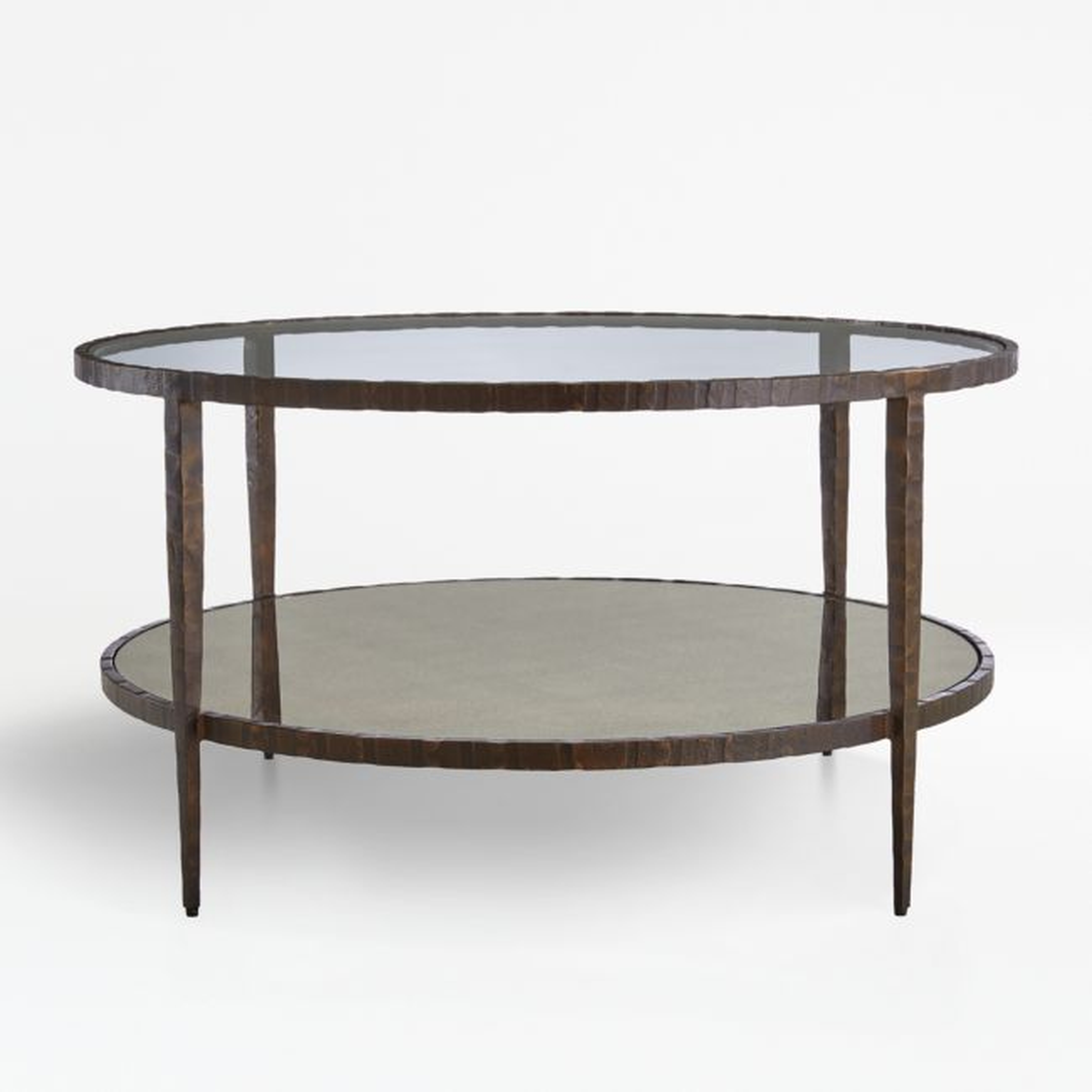 Clairemont Round Art Deco Coffee Table - Crate and Barrel
