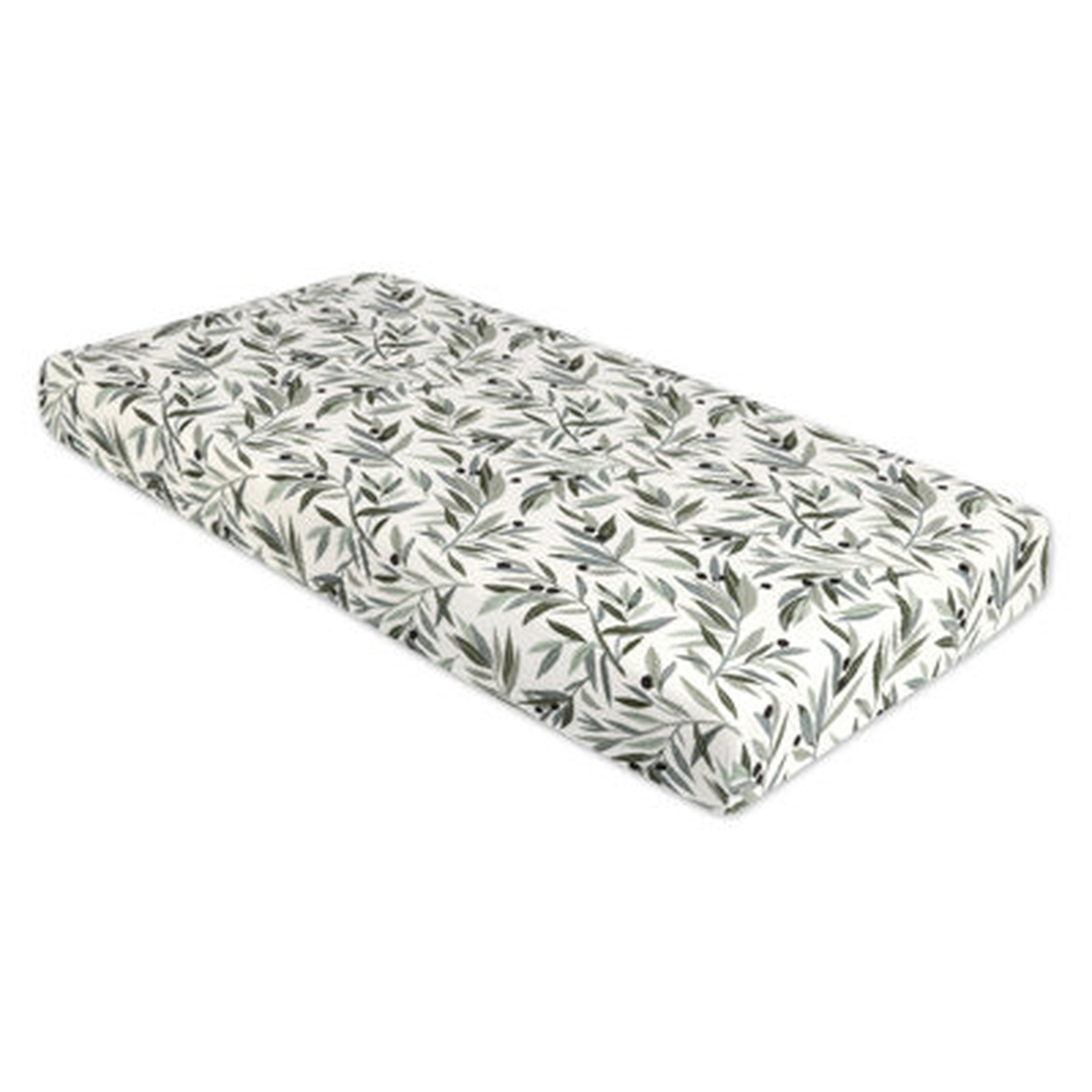 Olive Branches Fitted Crib Sheet - AllModern