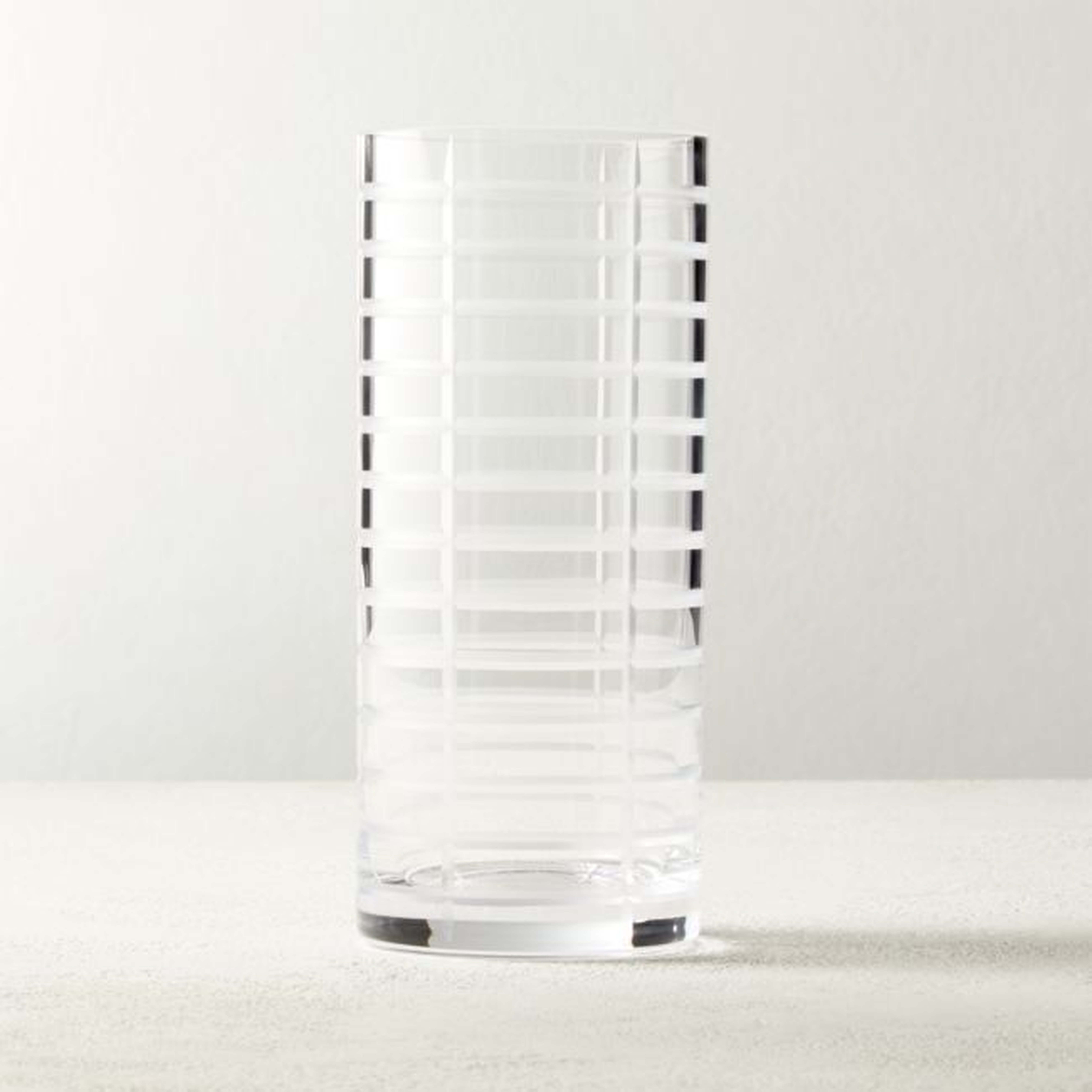 Eyvette Carved Glass Vase - CB2