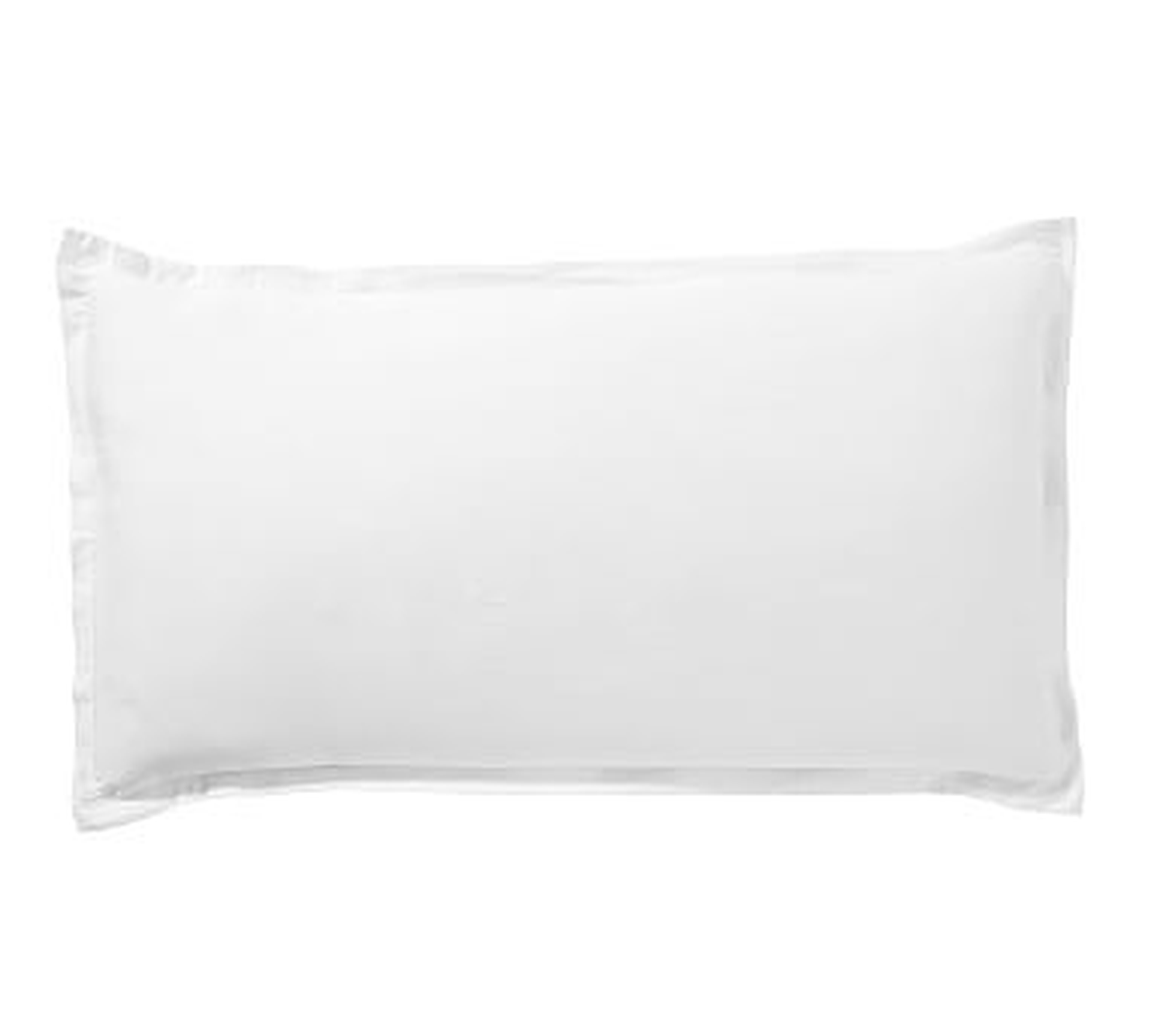 Washed Cotton Sateen Sham, King, White - Pottery Barn