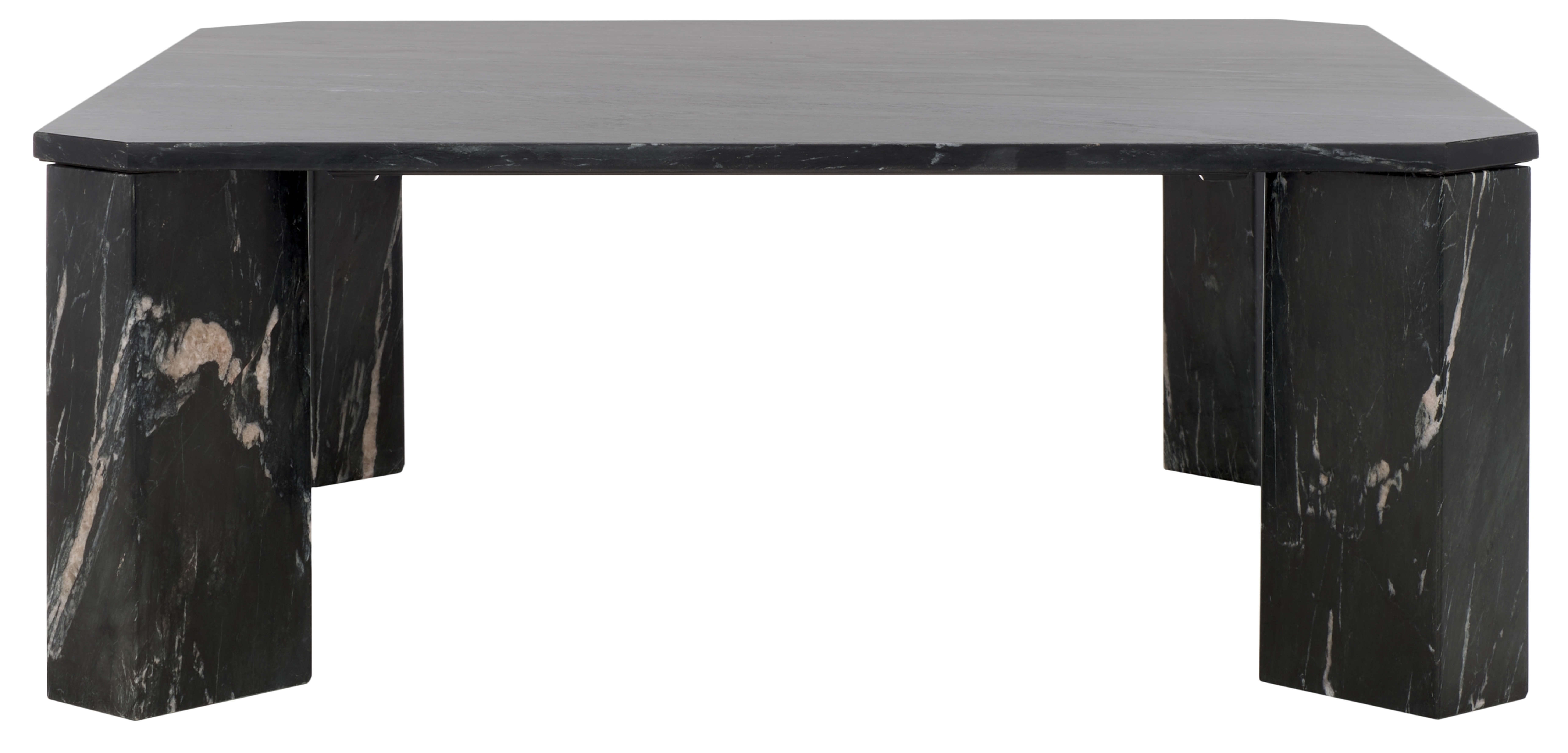 Daysi Marble Coffee Table - Black - Safavieh Couture