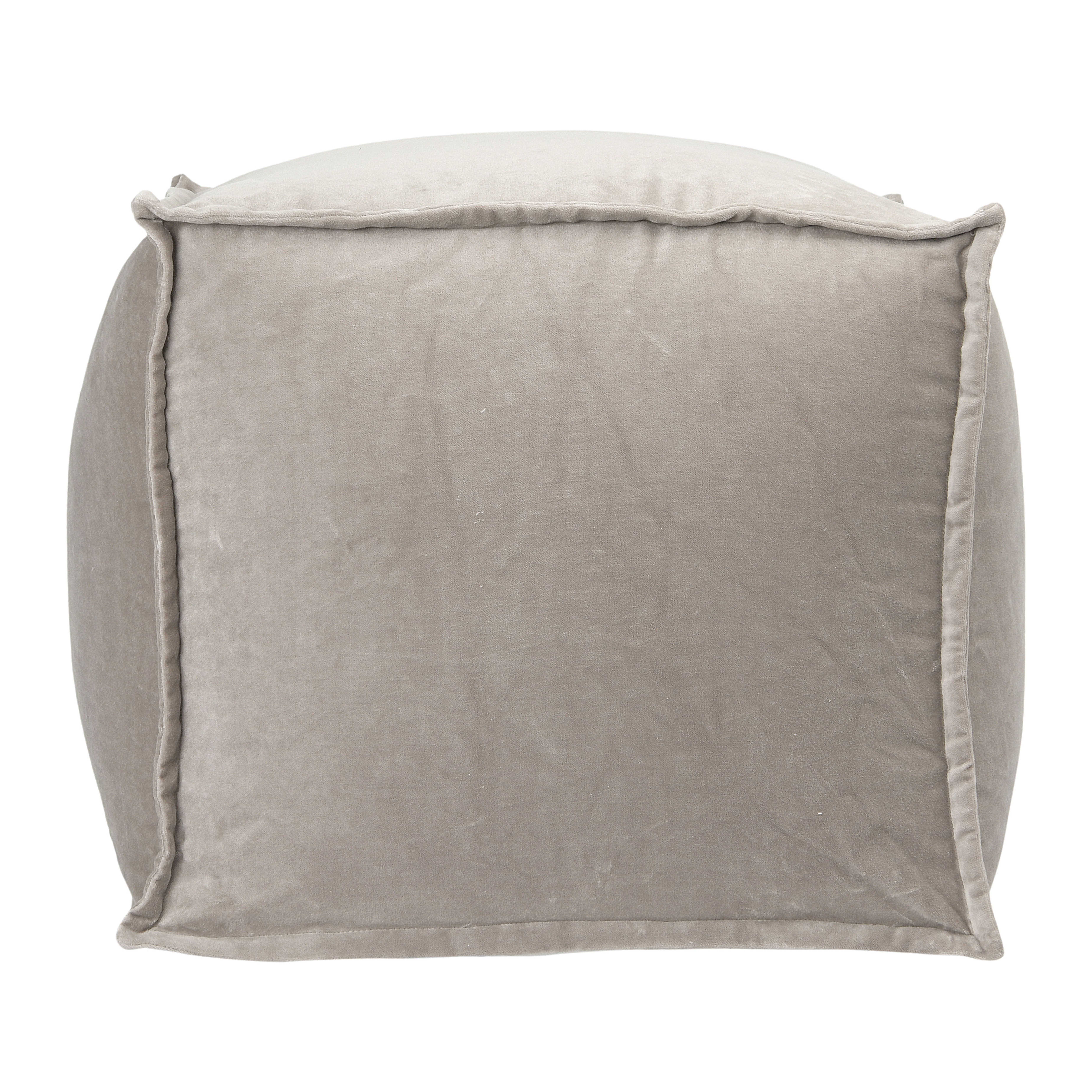 Square Velvet Pouf - Creative Co-Op