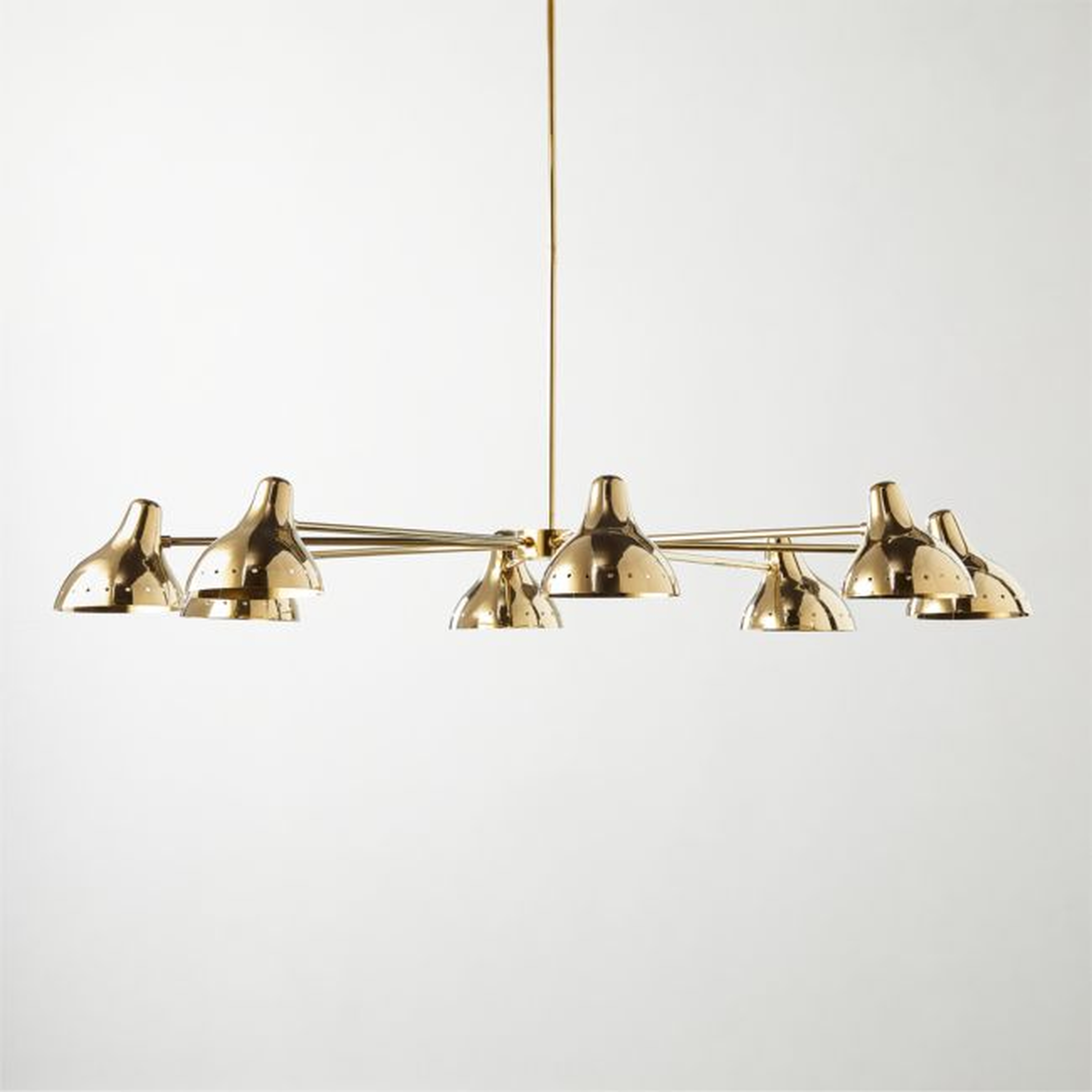 Presley Polished Brass Chandelier - CB2
