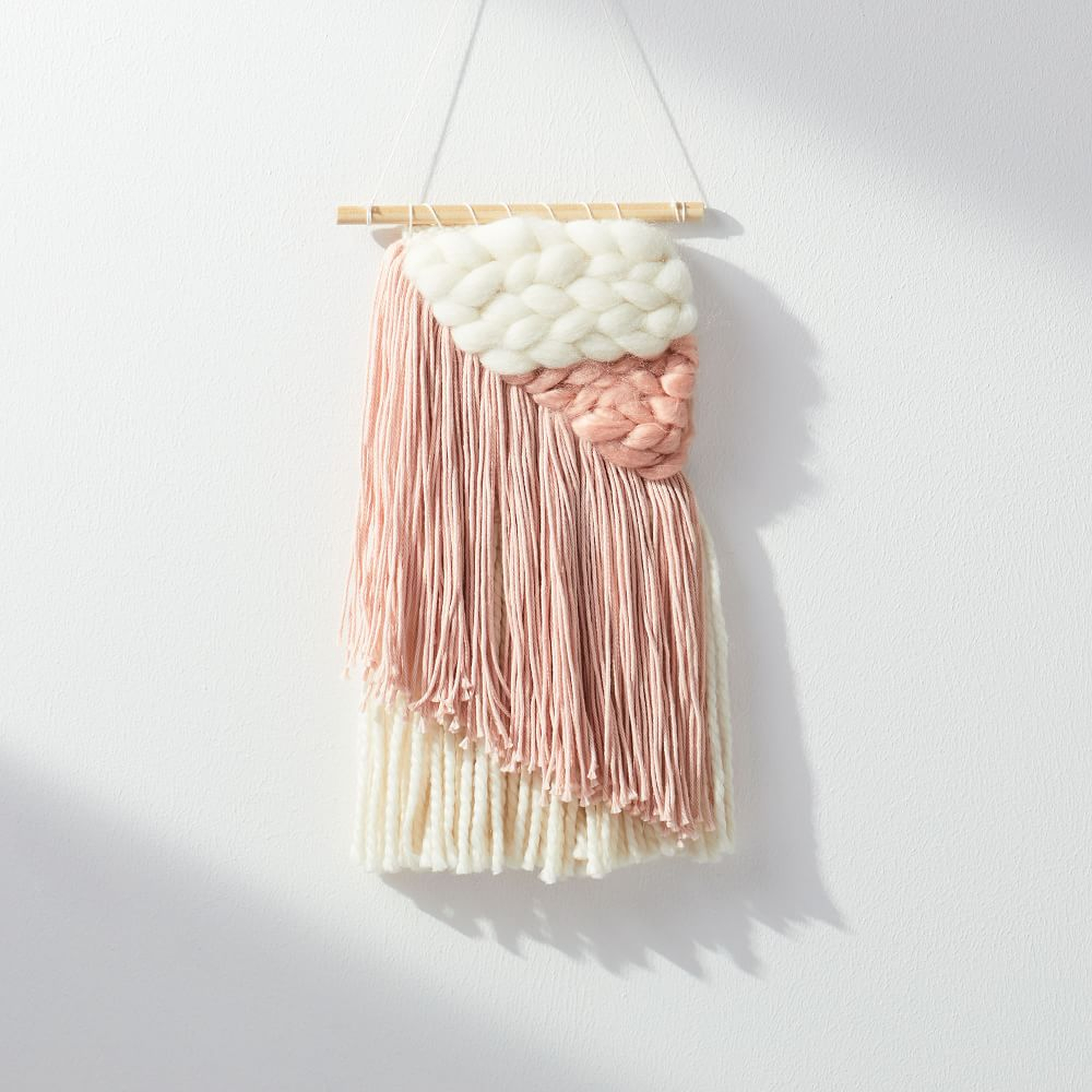 Sunwoven Wall Hanging, Small, Pink - West Elm