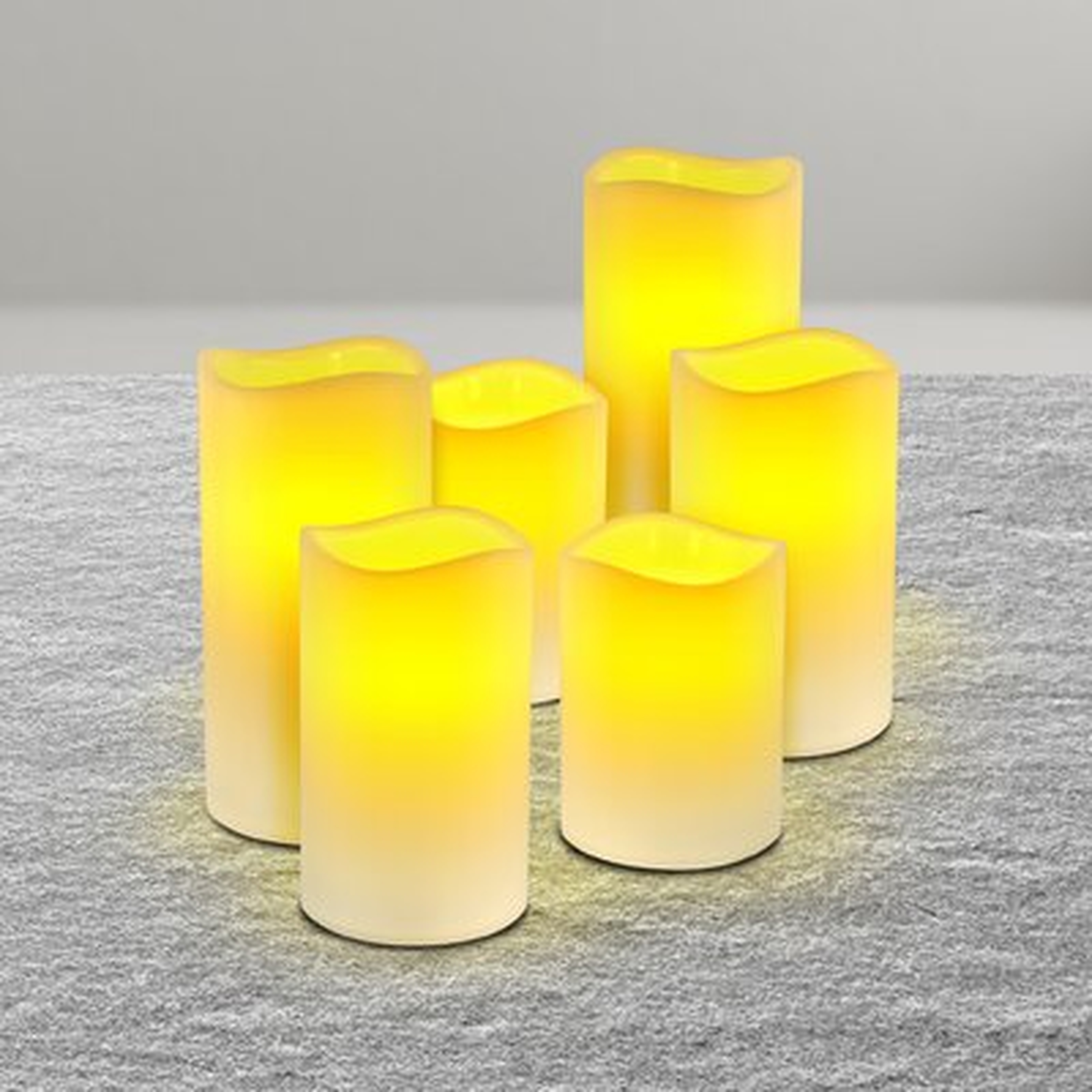 6 Piece Flameless Candles With Remote Control - Wayfair