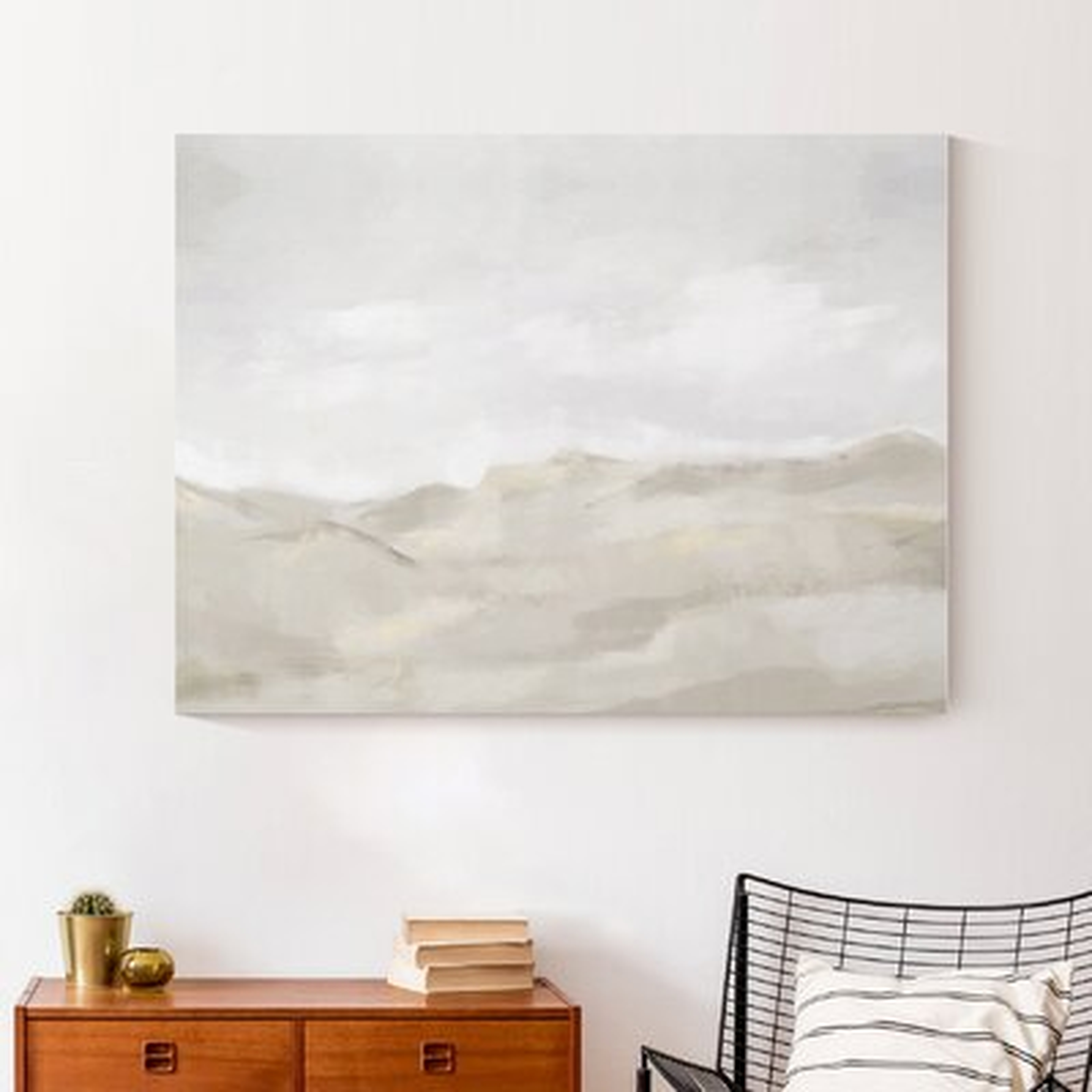 Neutral Abstract - Wrapped Canvas Print - Wayfair