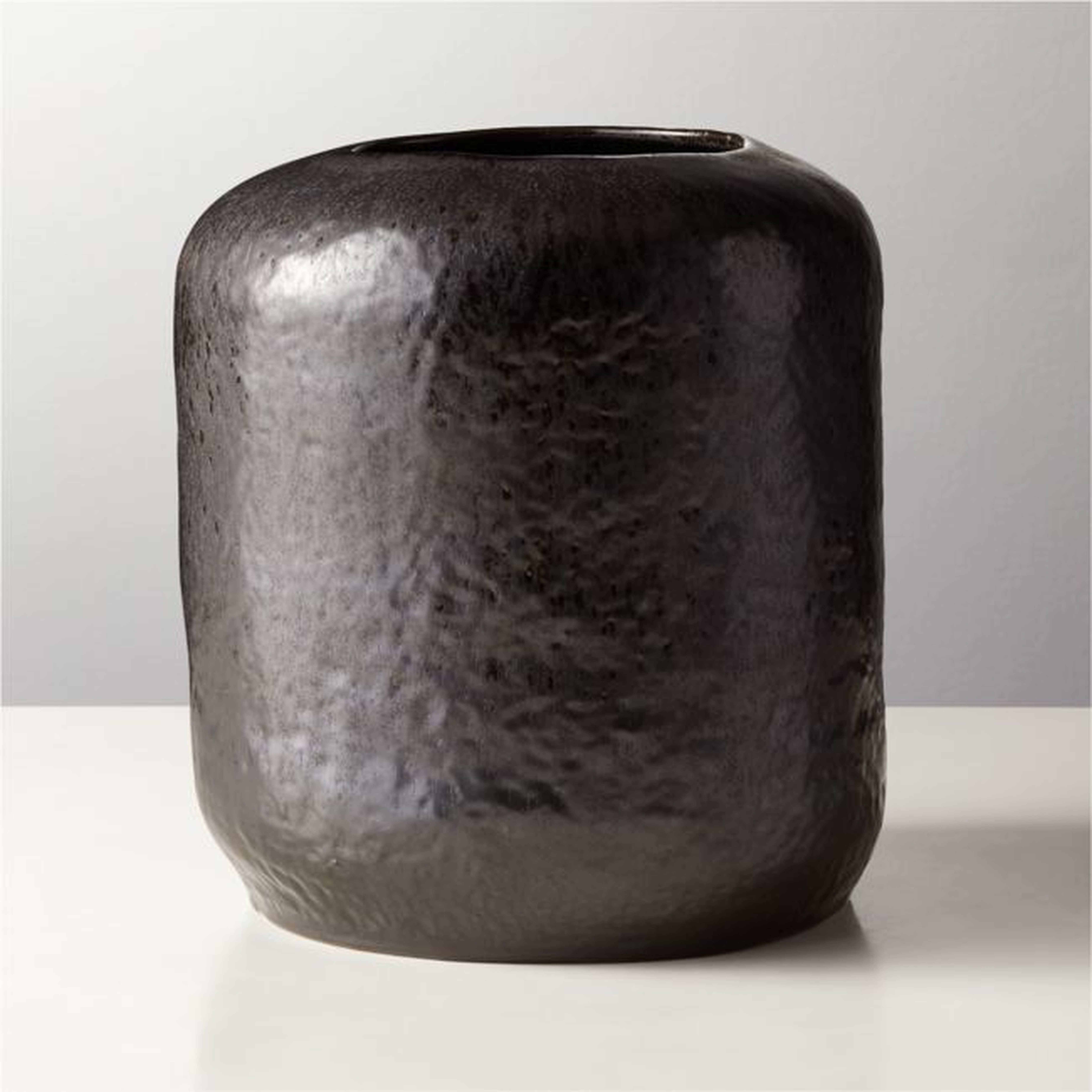 La Brea Black Reactive Vase - CB2