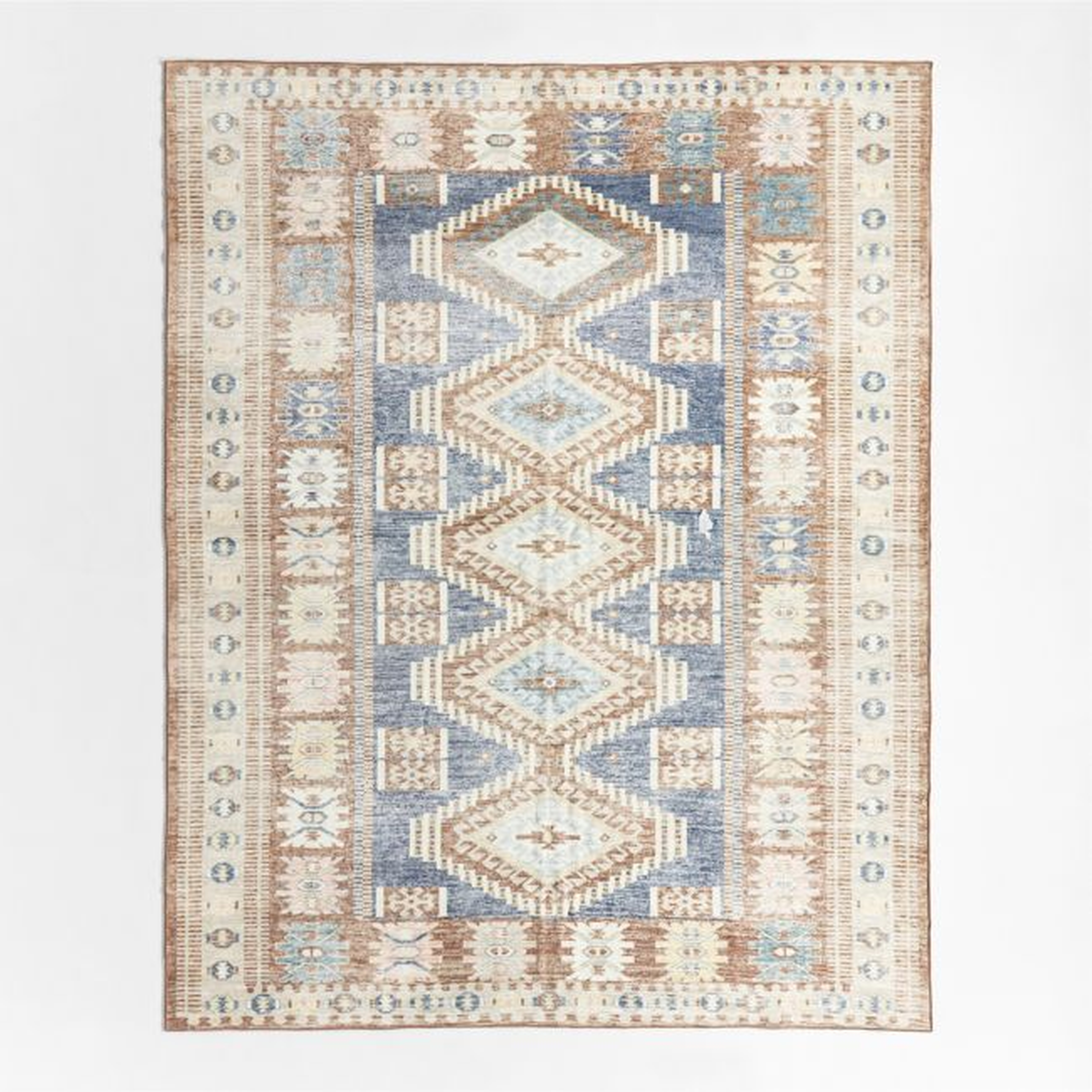 Azar Brown Washable Area Rug 8'x10' - Crate & Kids