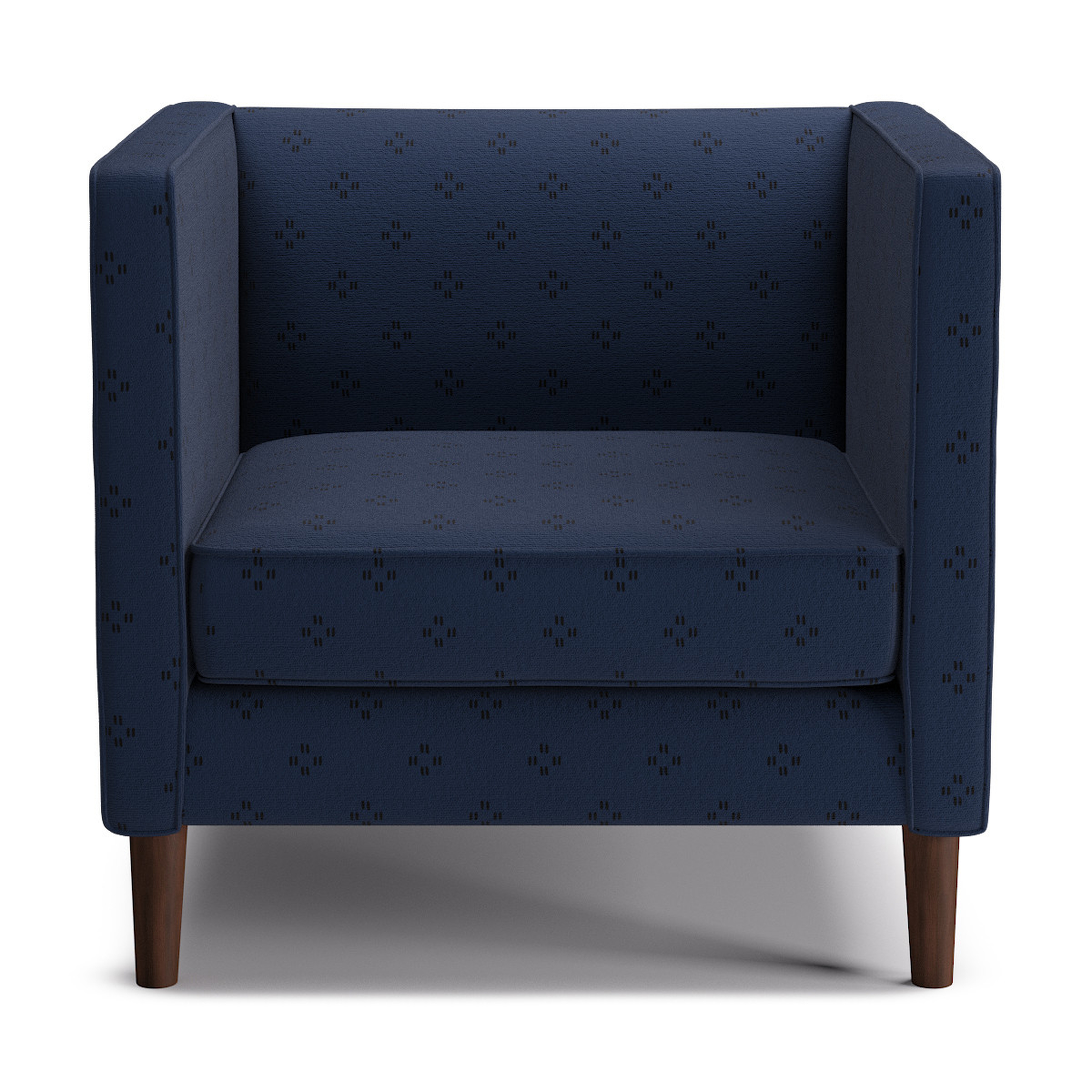 Tuxedo Chair | Azul Faro - The Inside