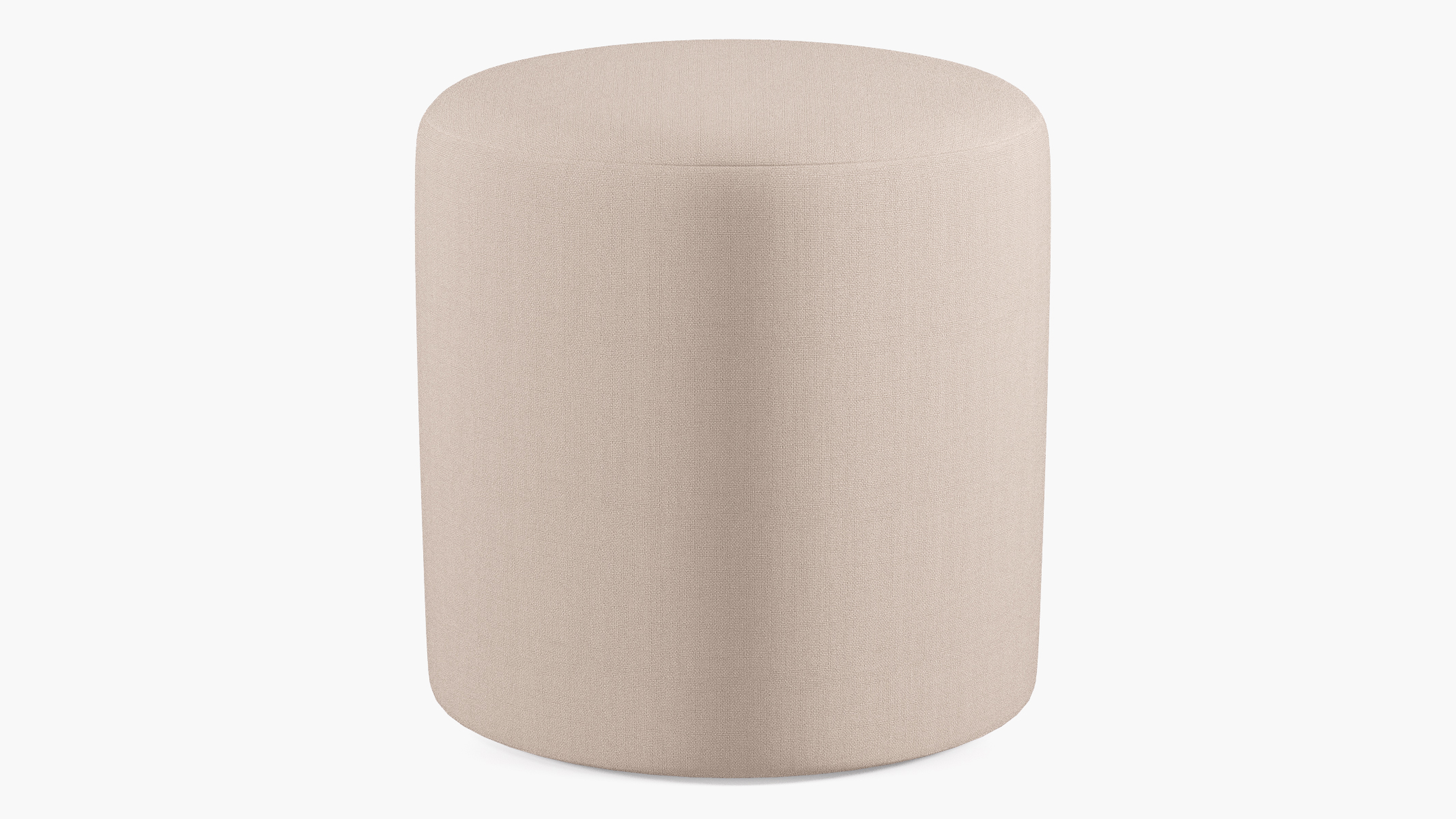 Drum Ottoman, Husk Linen - The Inside
