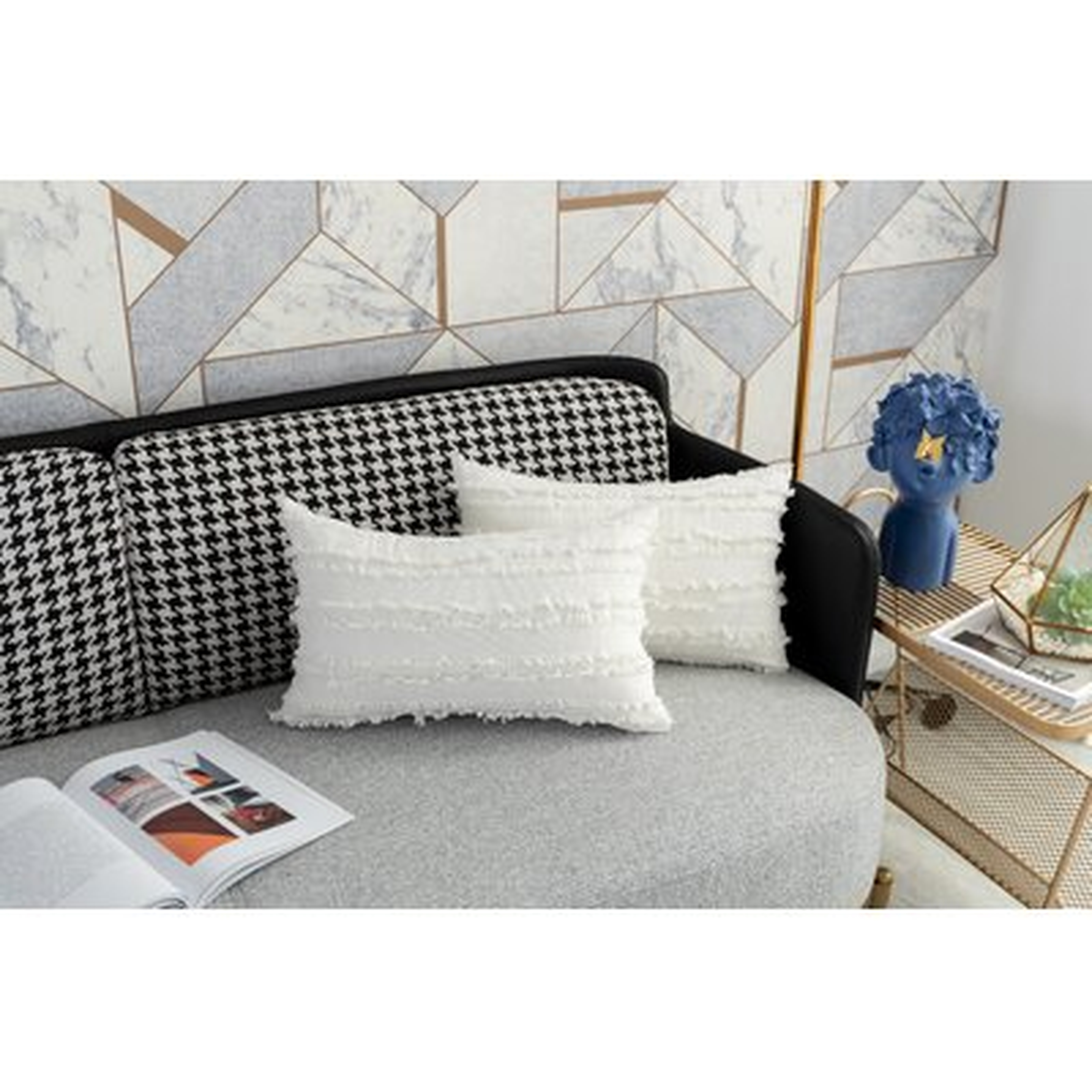 Brinda Lumbar Pillow Cover - Wayfair