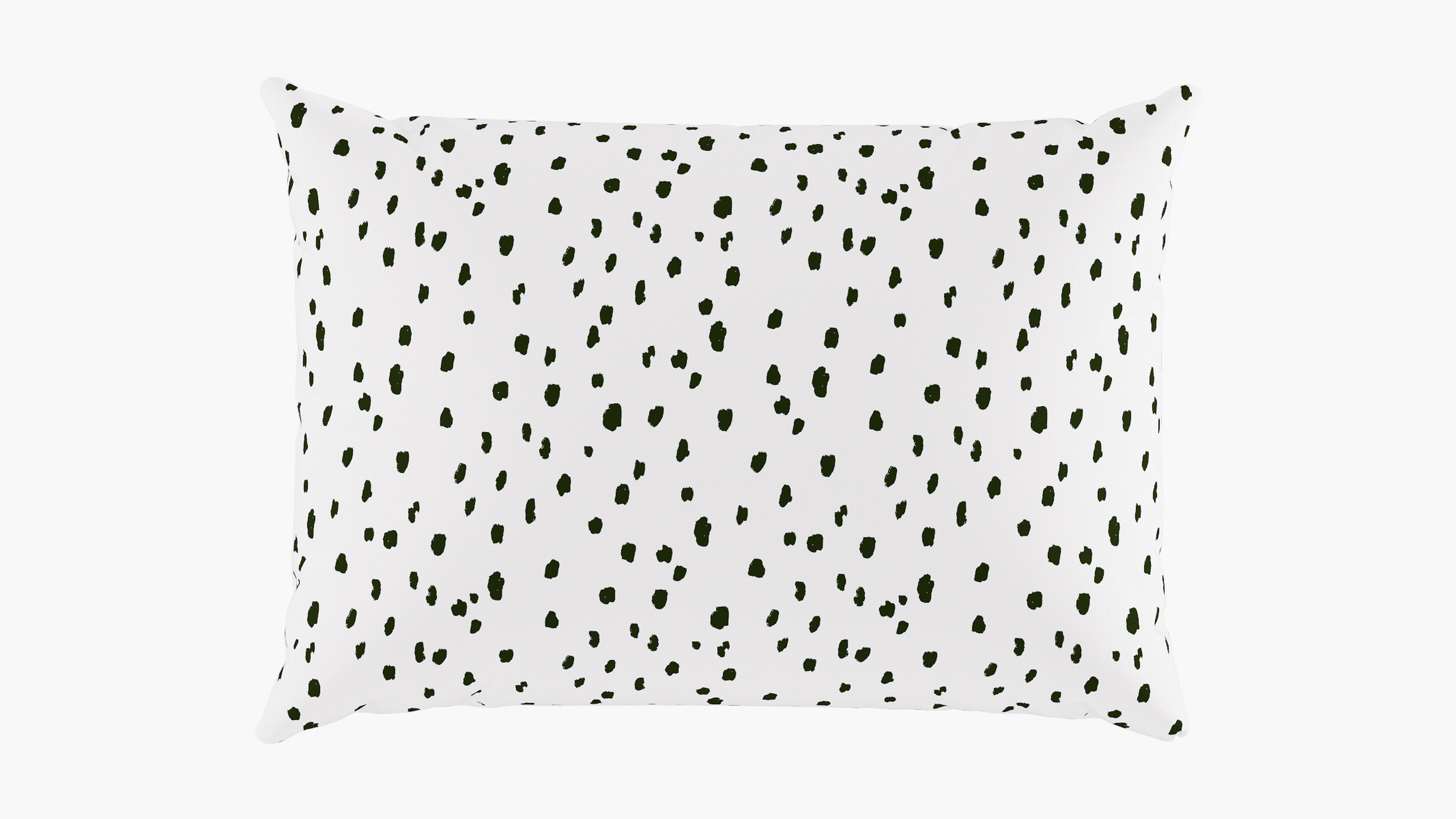 Outdoor 14" x 20" Lumbar Pillow, Black Dalmatian, 14" x 20" - The Inside