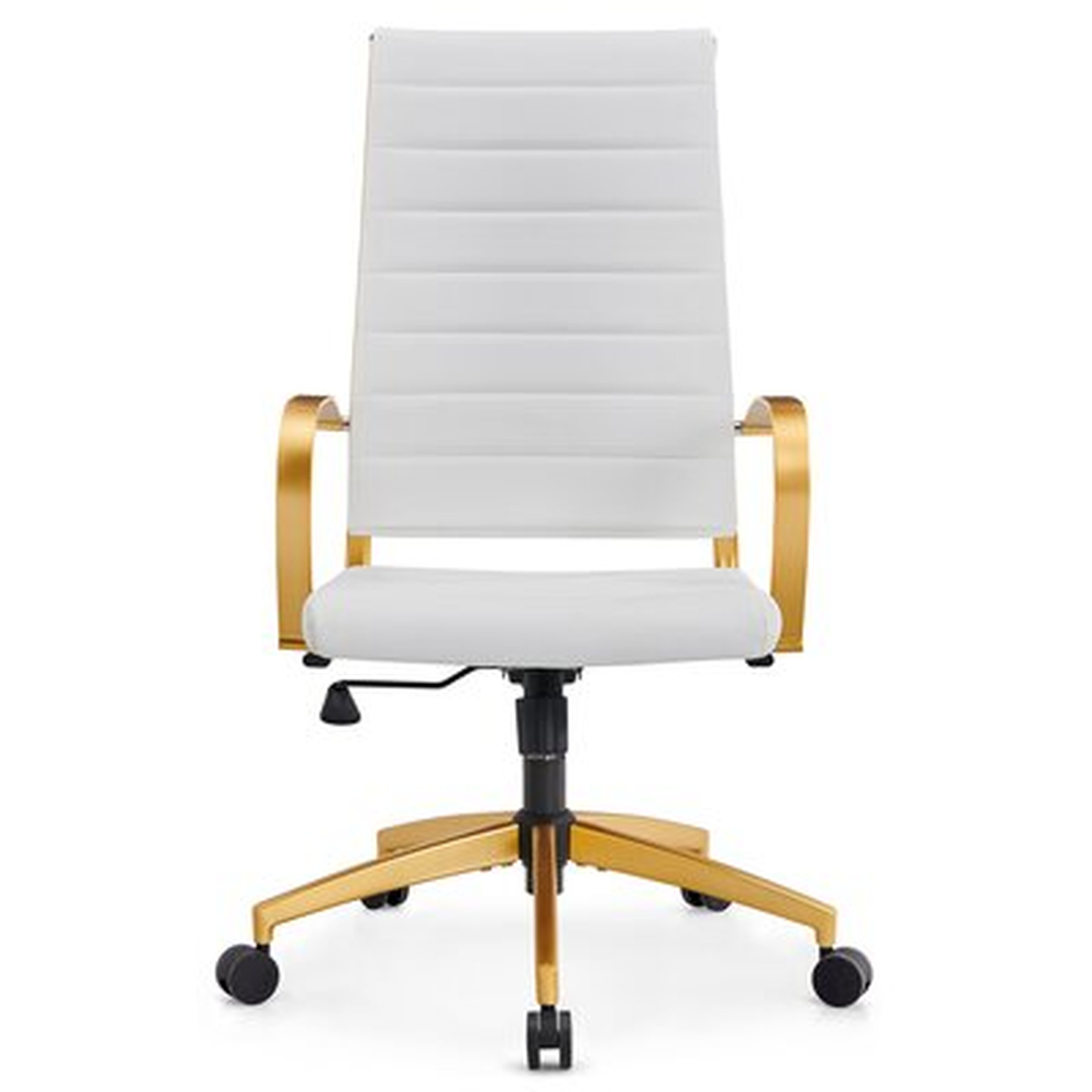 High Back Executive Office Chair With Armrest Adjustable Swivel Chair In Durable Vegan Leather Modern Office Chair Ergonomic Desk Chair - Wayfair