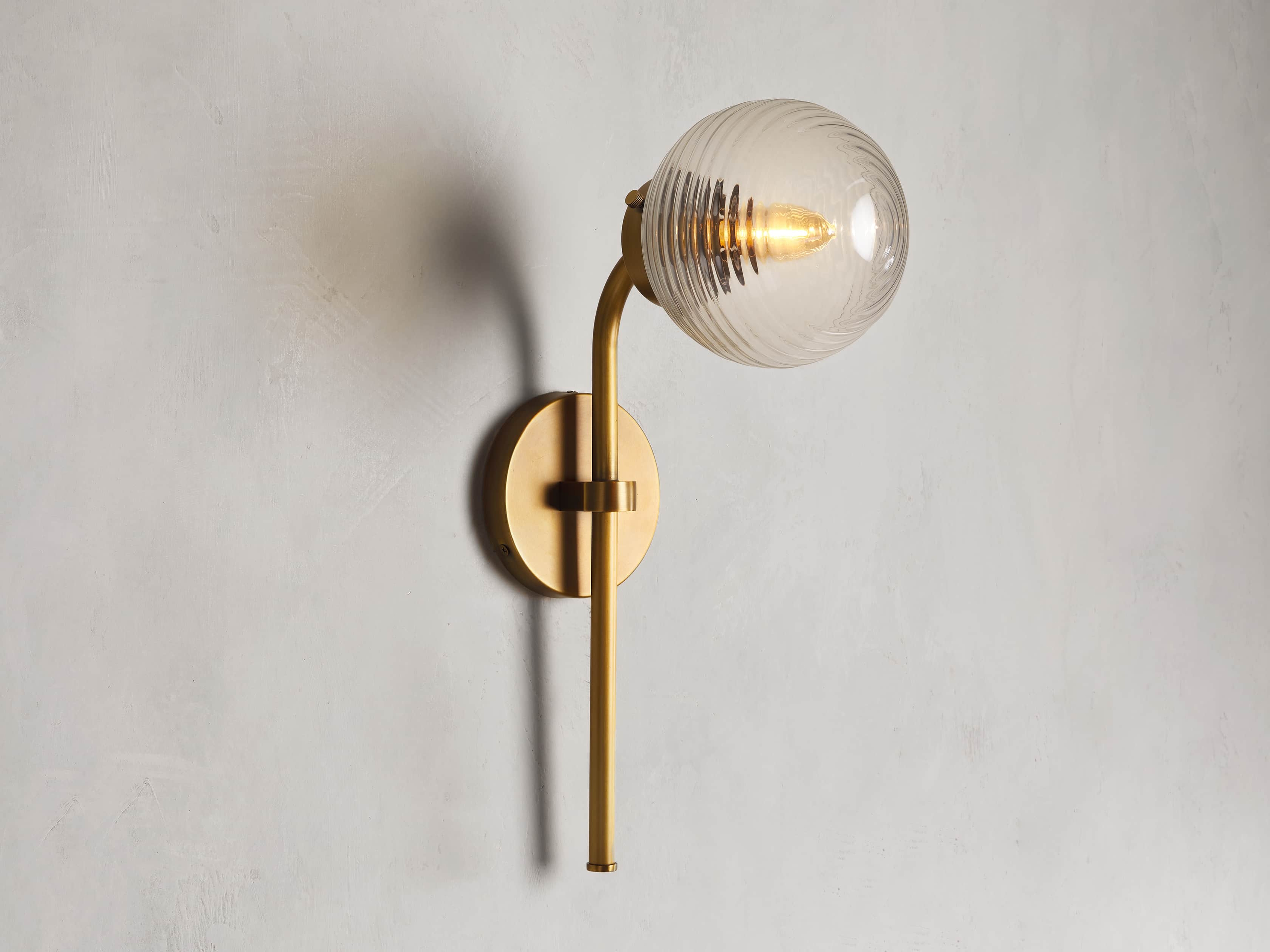 Sayre Sconce in Brass - Arhaus