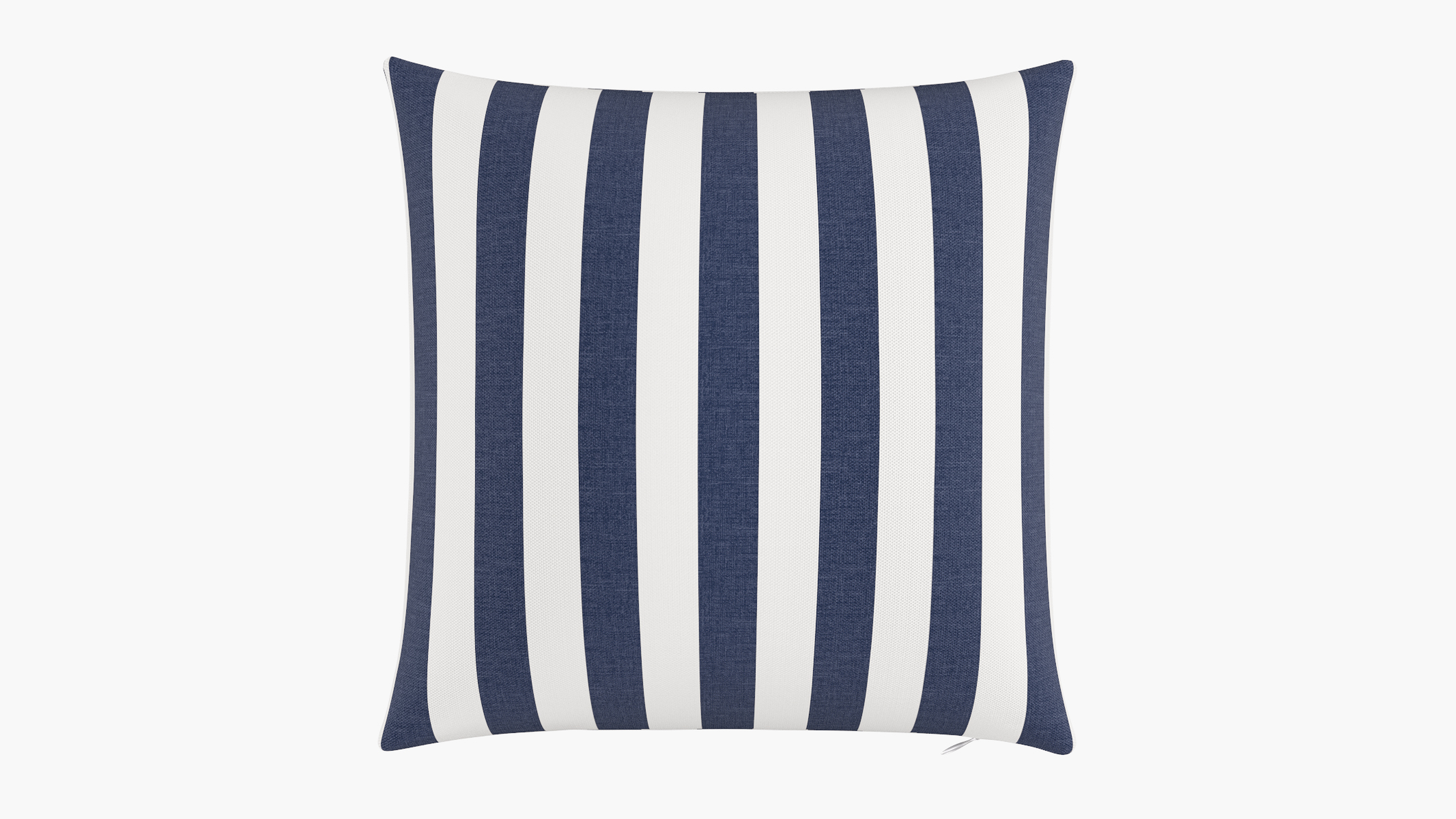 Throw Pillow 20", Navy Cabana Stripe, 20" x 20" - The Inside