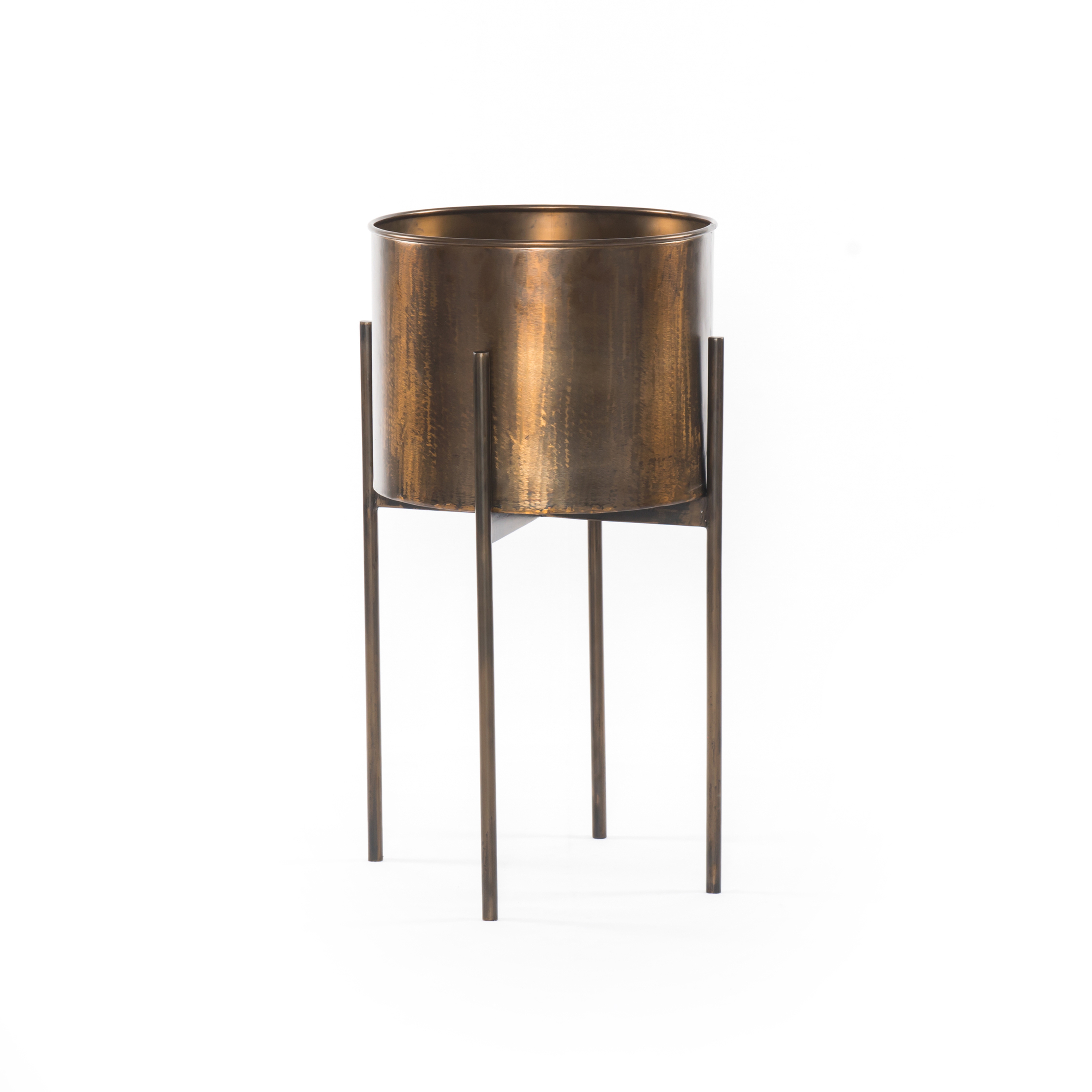 Jed Planter-Weathered Brass - Four Hands