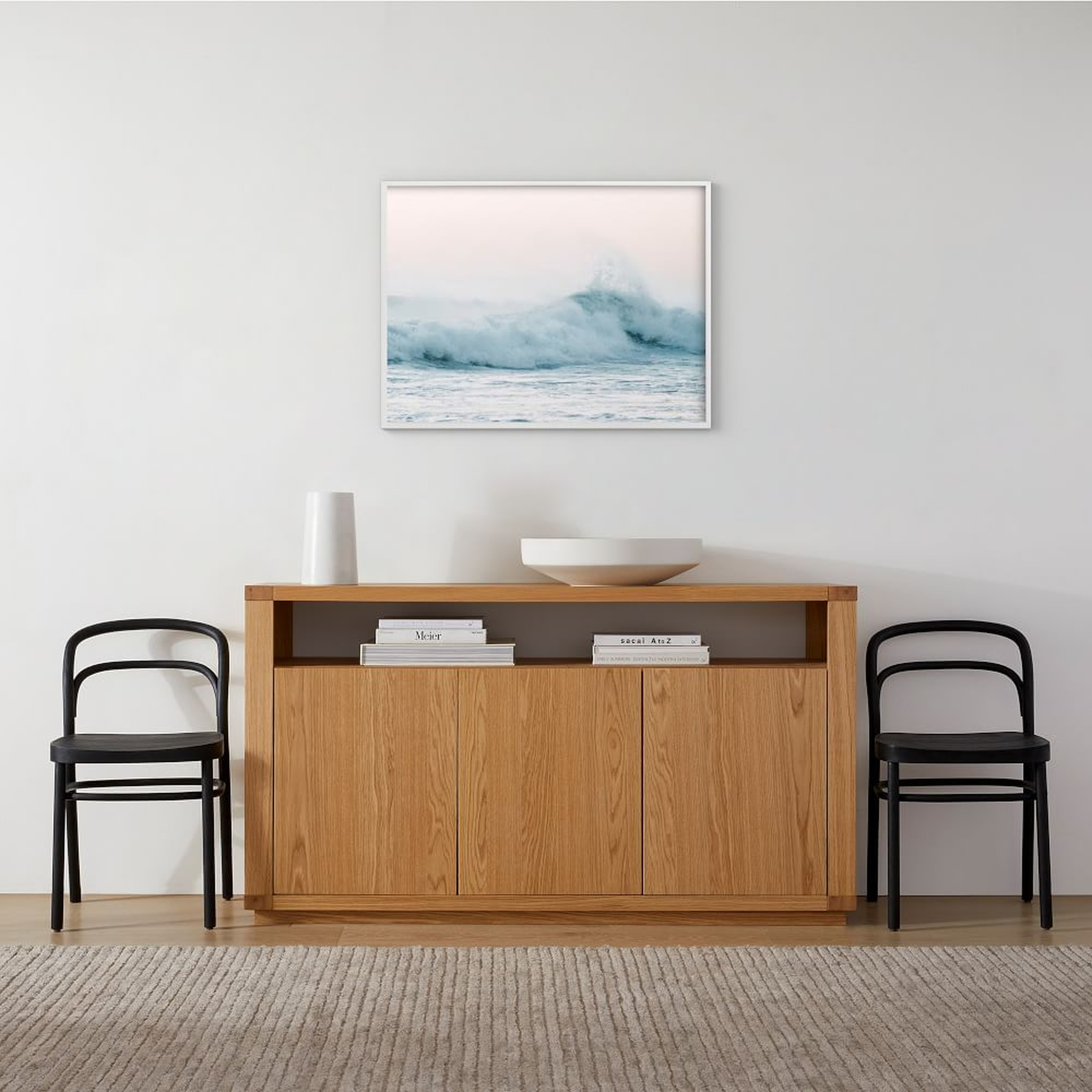 Playa Negra by Kaitlin Rebesco, White Wood Frame, 40"x30" - West Elm