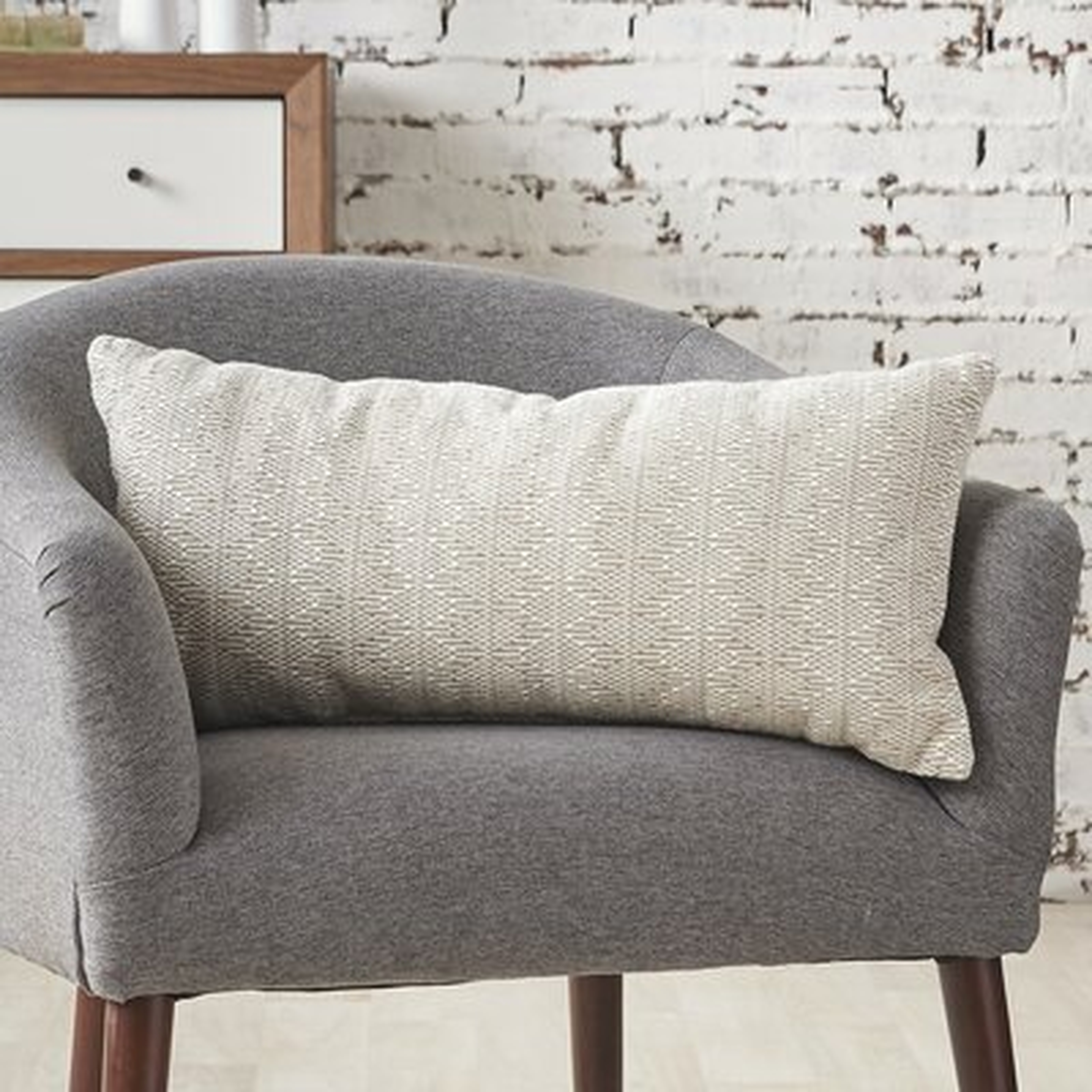 Liveva Cotton Geometric Lumbar Pillow - Wayfair