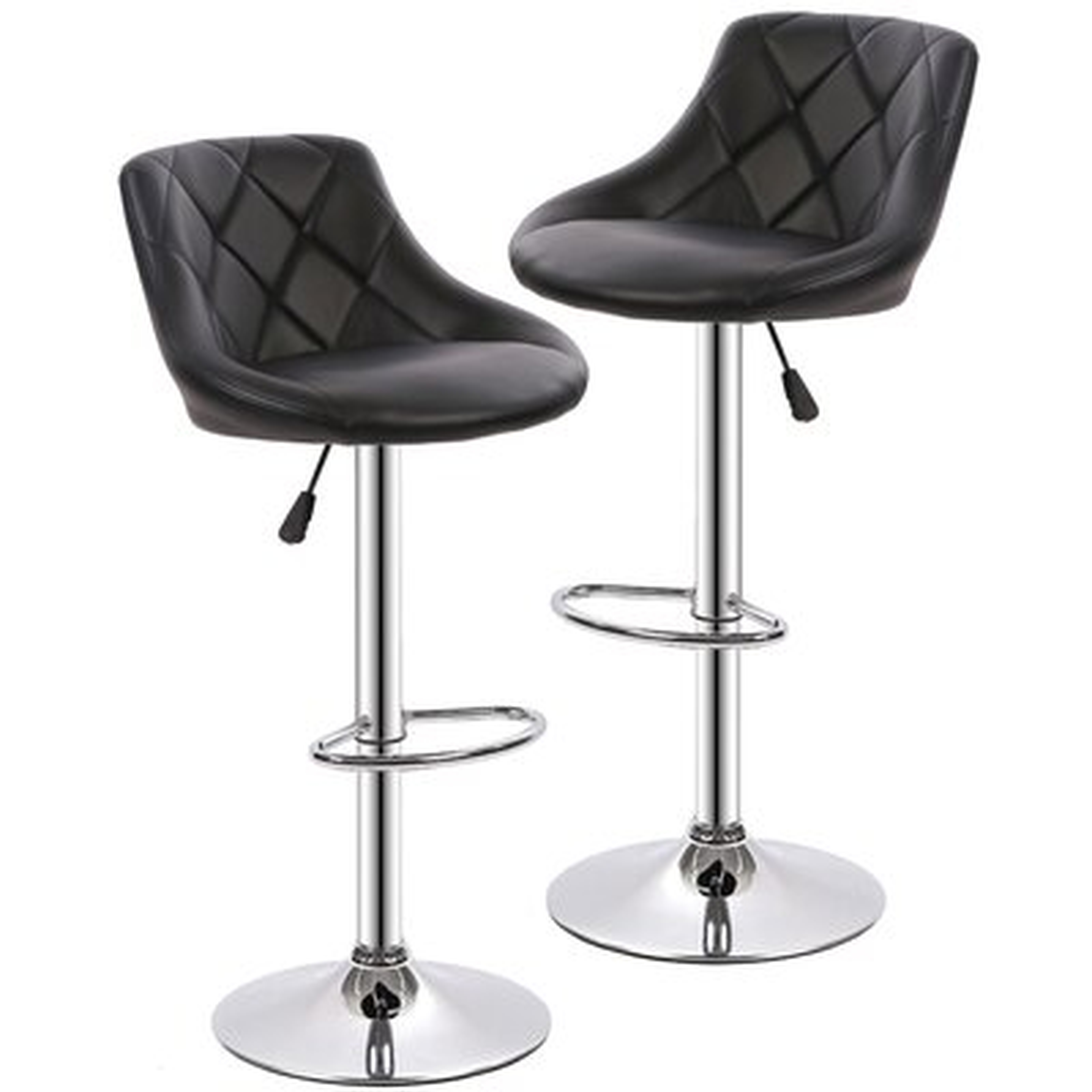 Noaelle Swivel Adjustable Height Bar Stool - Wayfair