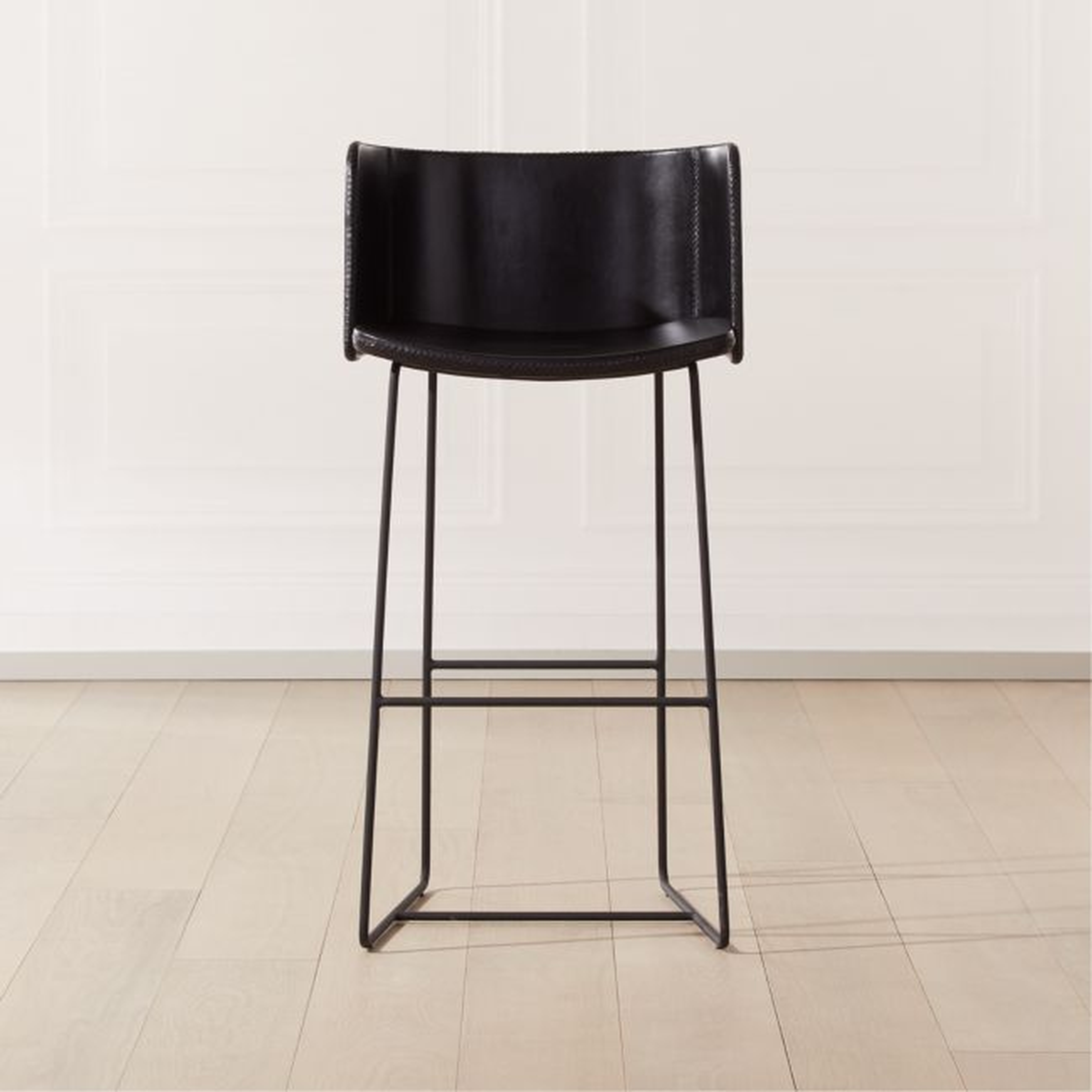 Yukon Bar Stool Black - CB2
