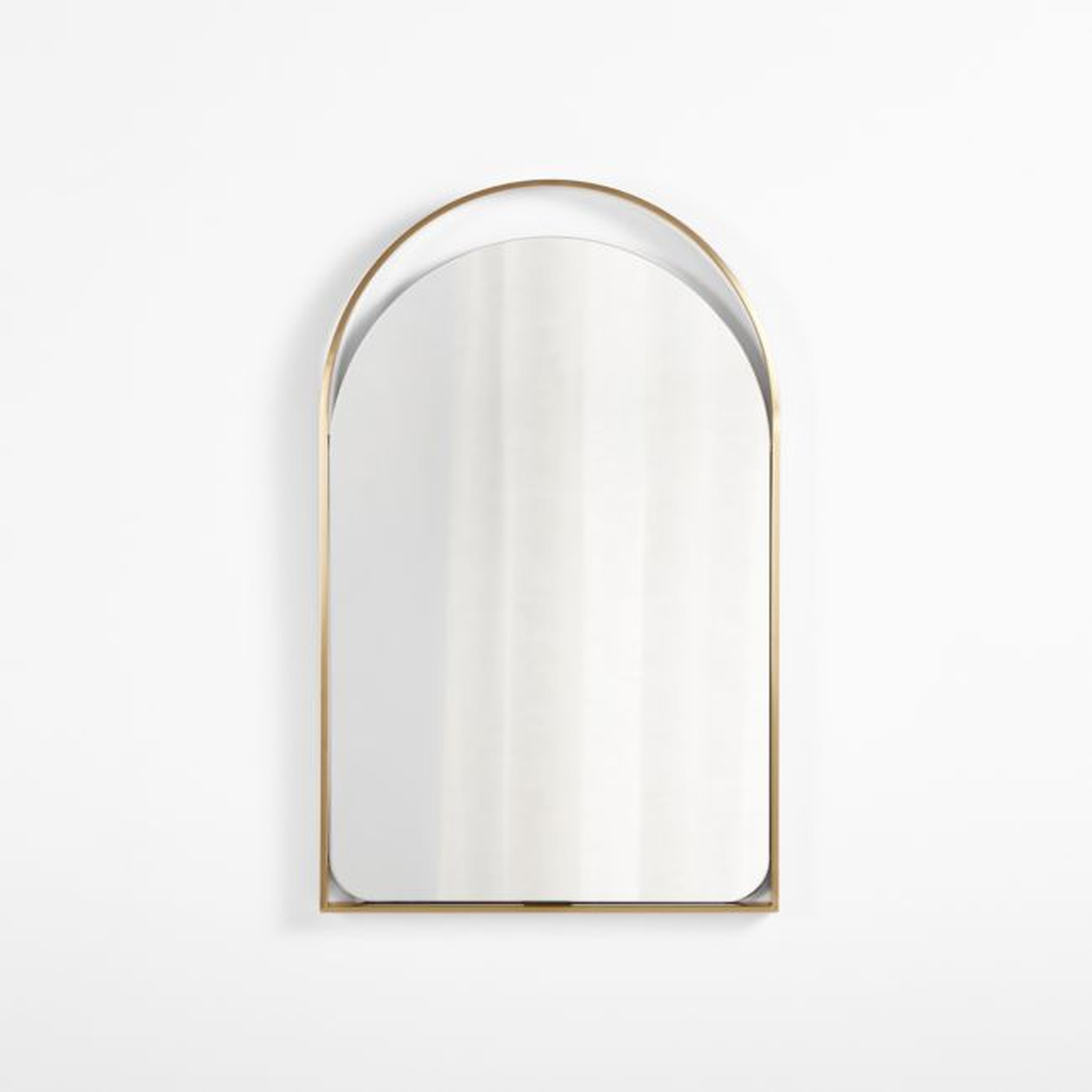 Aosta Brass Wall Mirror - Crate and Barrel