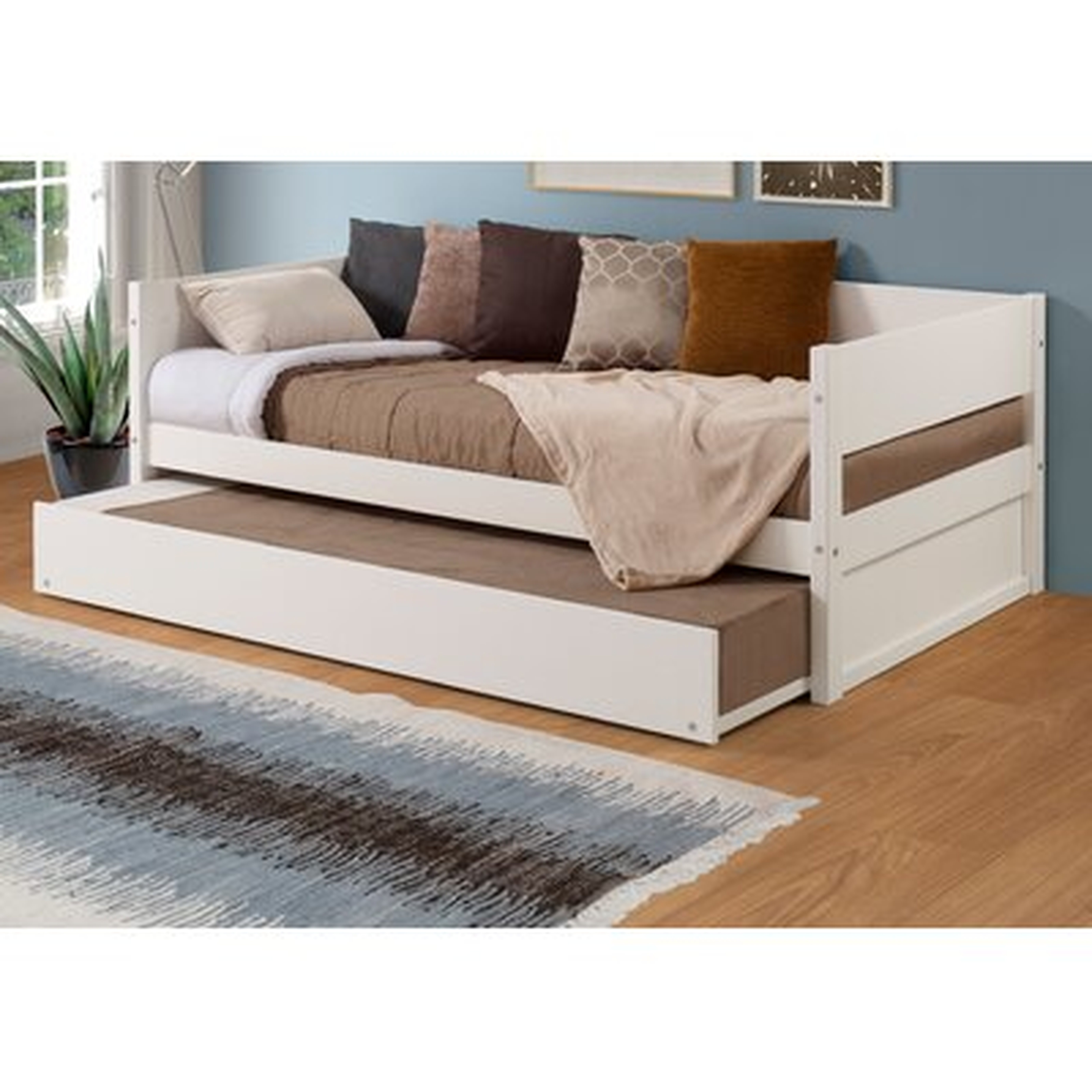 Kareem Twin Solid Wood Daybed with Trundle - Wayfair