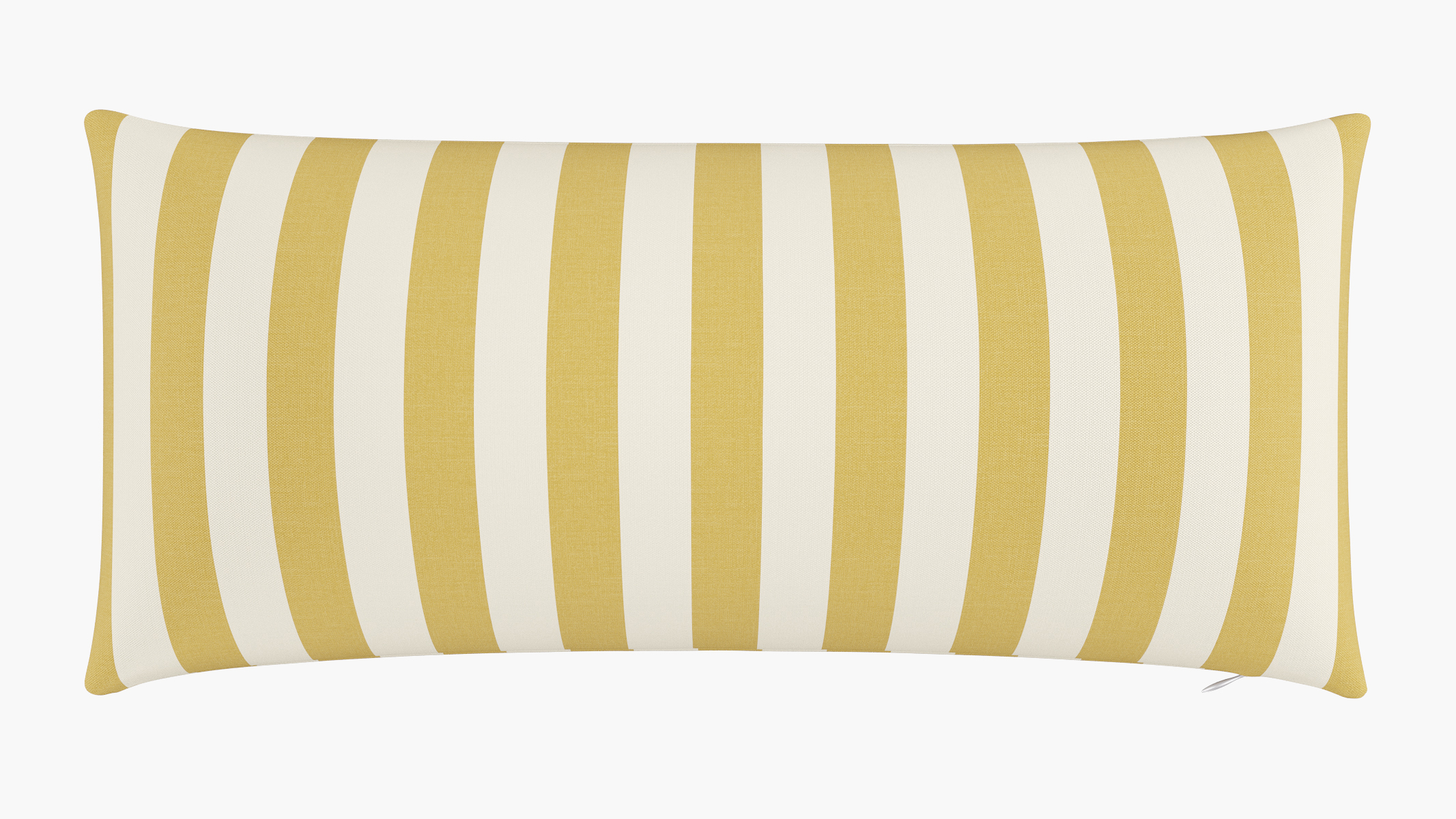 Throw Pillow 14" x 30", Citrine Cabana Stripe, 14" x 30" - The Inside