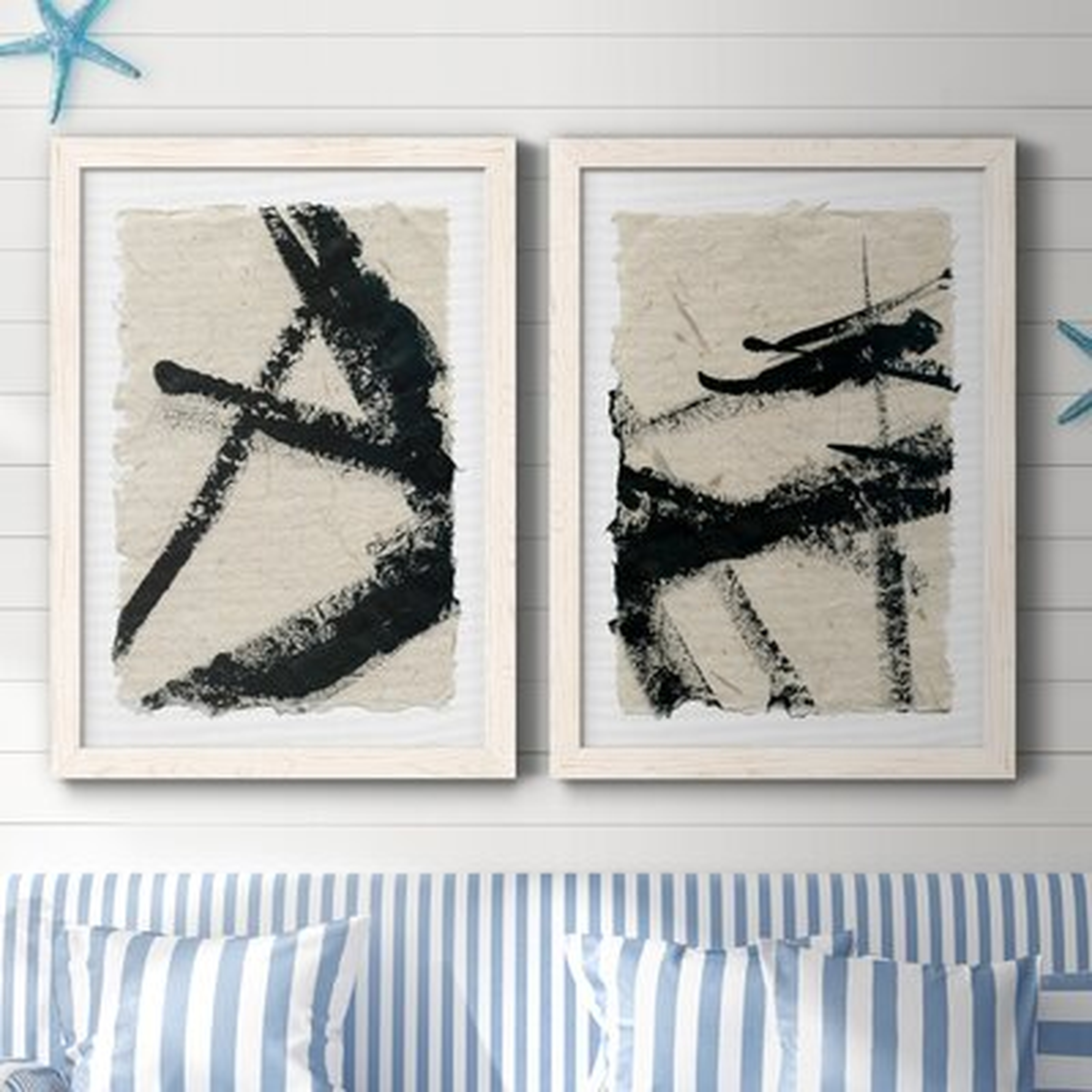 Lines Crossed I-Premium Framed Canvas - Ready To Hang - Wayfair