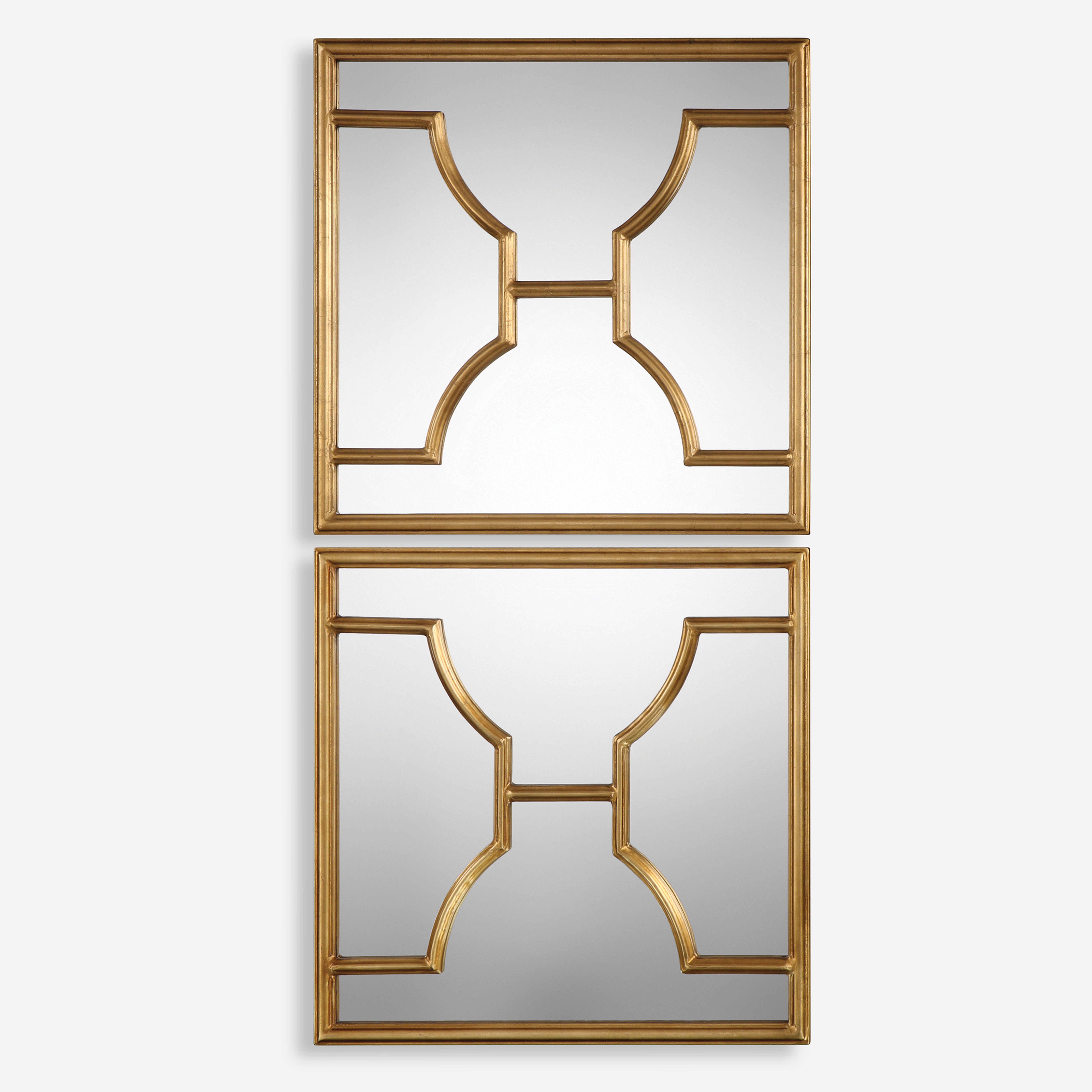 Misa Gold Square Mirrors S/2 - Uttermost
