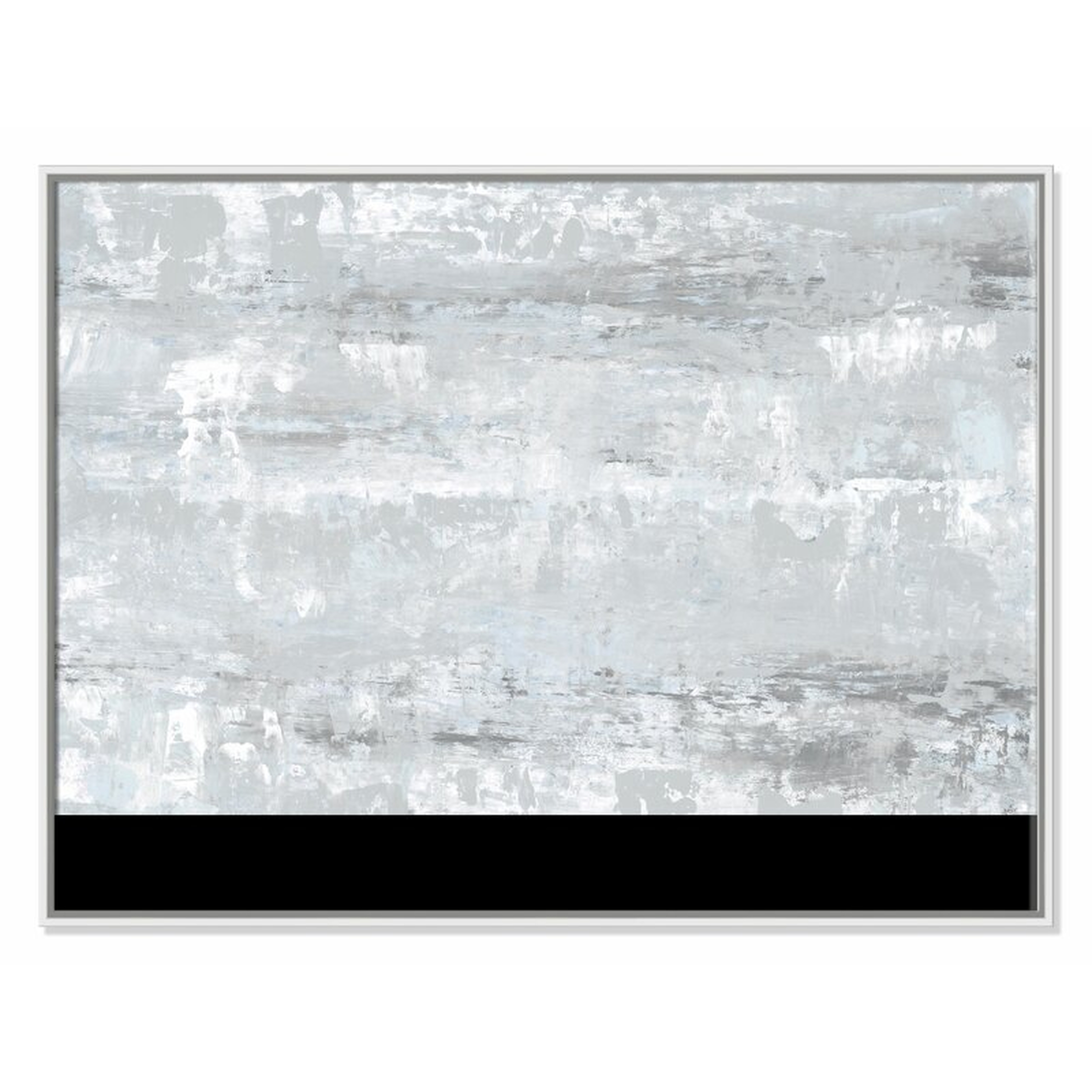 Casa Fine Arts 'Desert Winds - Light Blue' Floater Frame Painting Print on Canvas Size: 30" H x 40" W x 2" D - Perigold