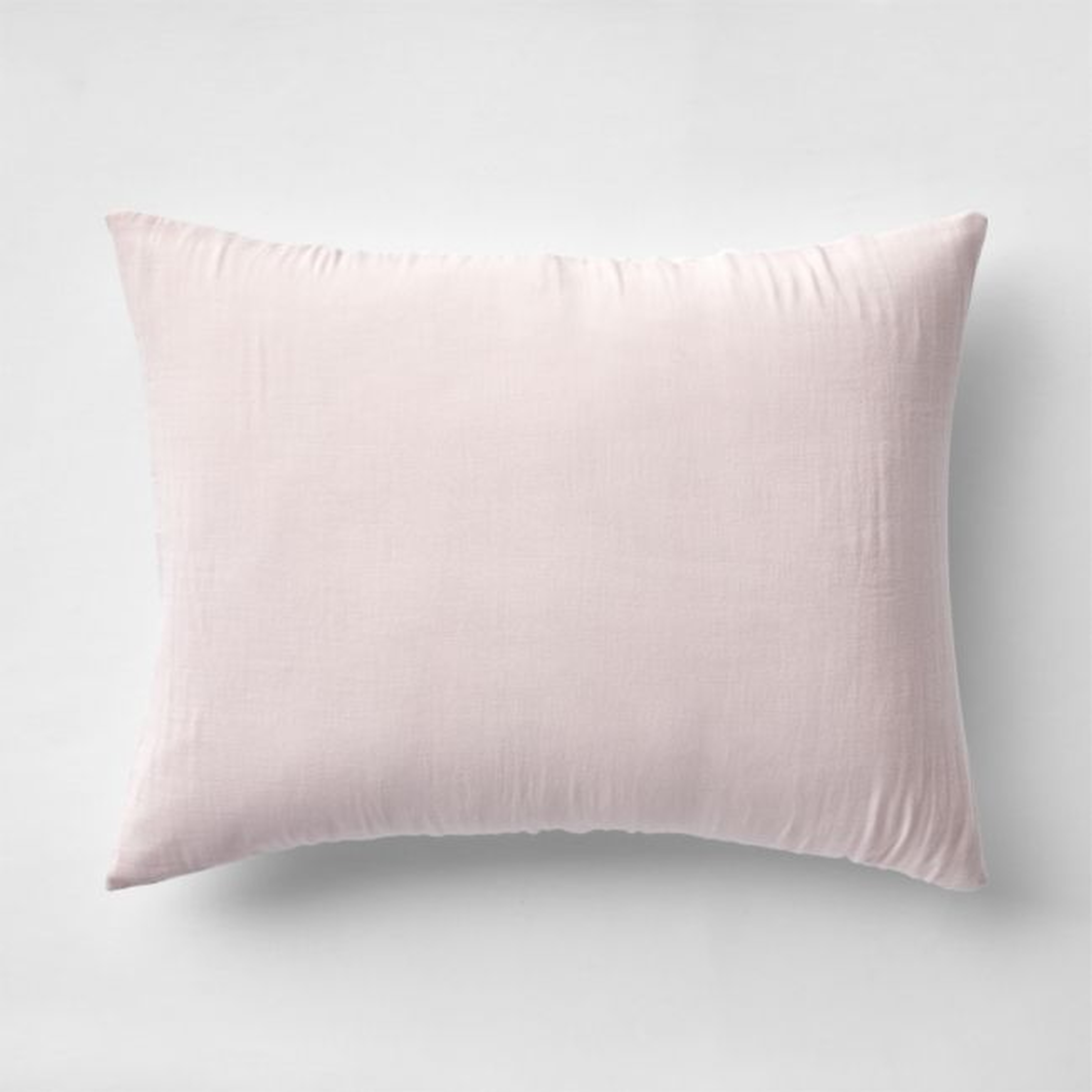 Supersoft Lilac Rose Organic Cotton Gauze Kids Pillow Sham - Crate & Kids