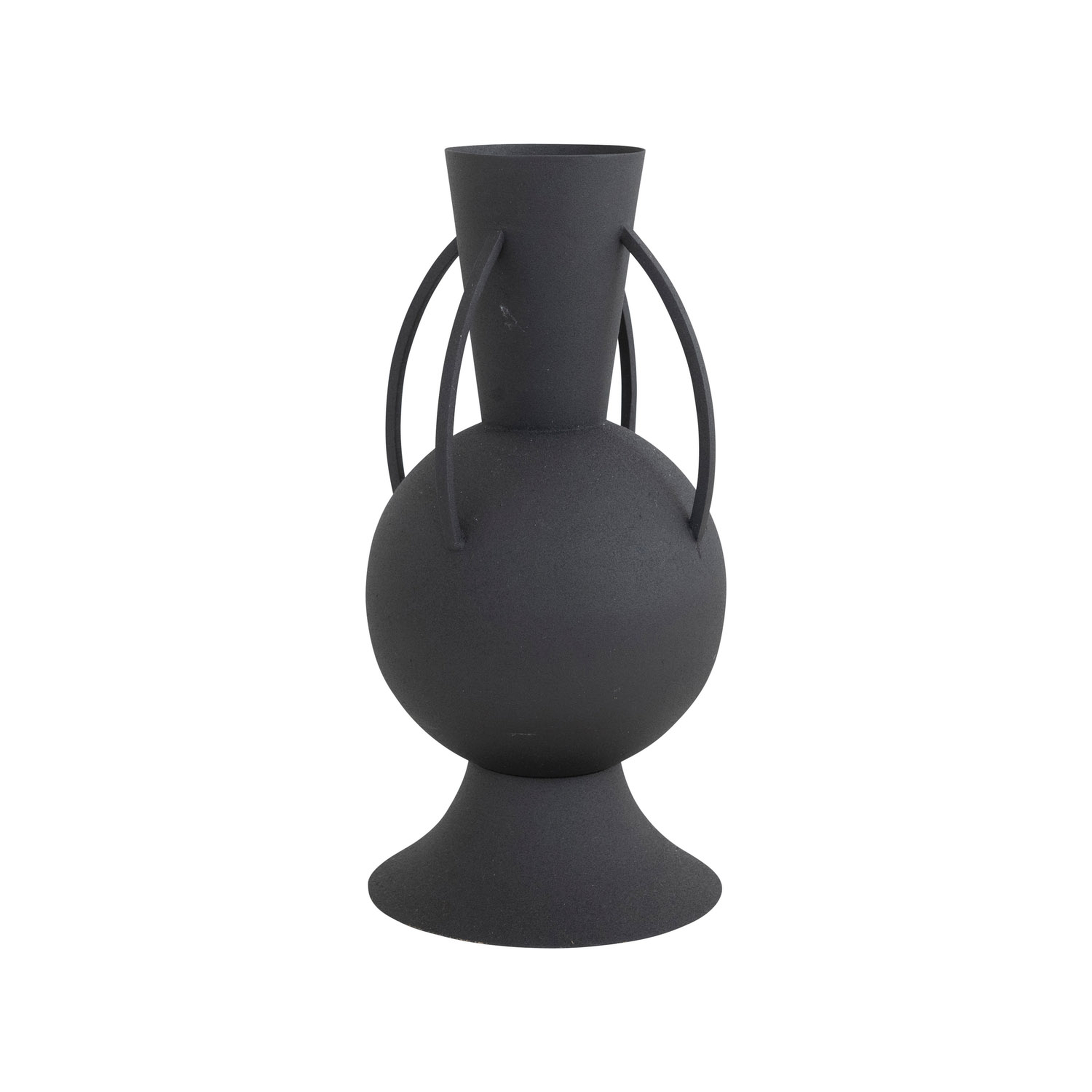 Textured Metal Vase with 4 Handles - Bloomingville