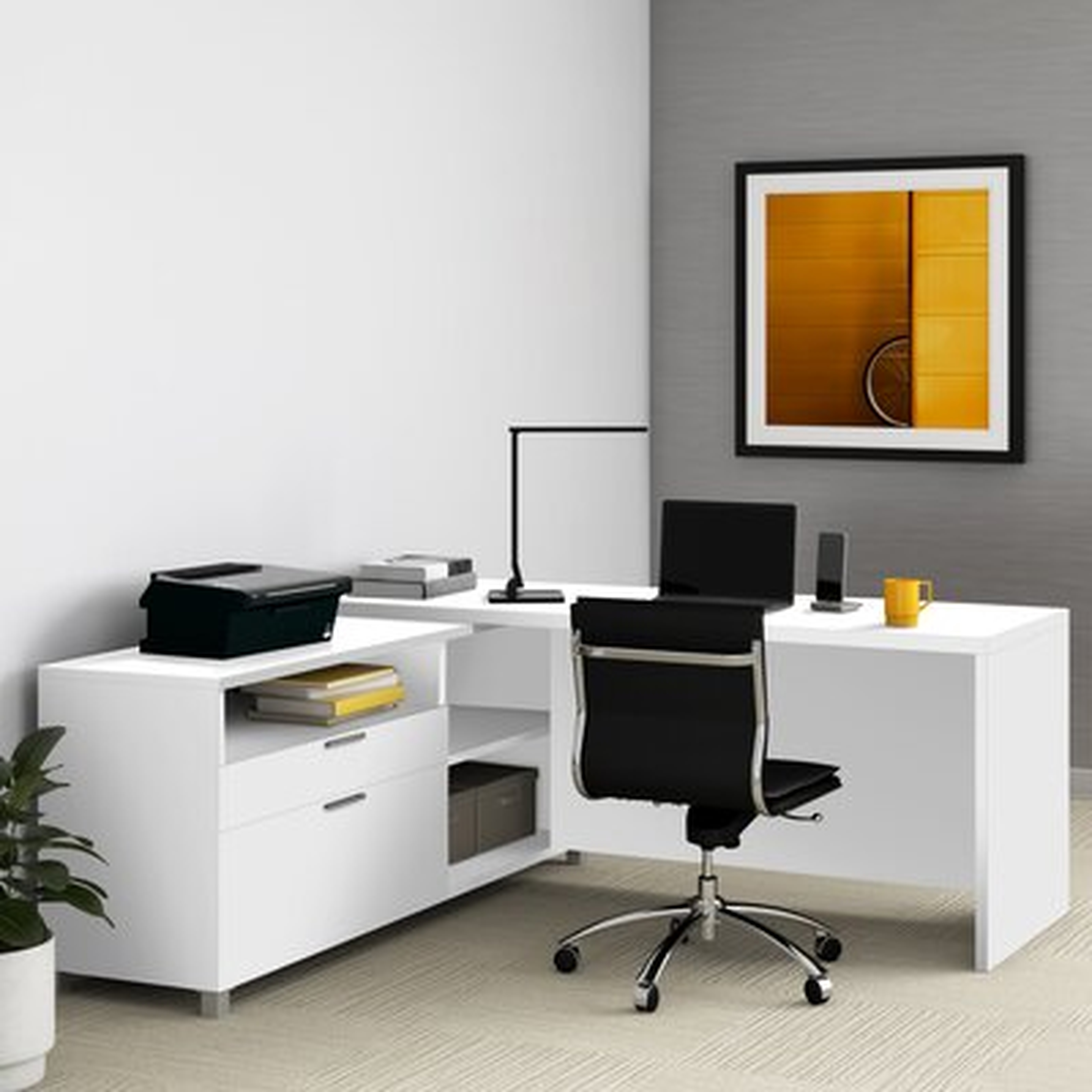 DeSandre Reversible L-Shape Executive Desk - Wayfair