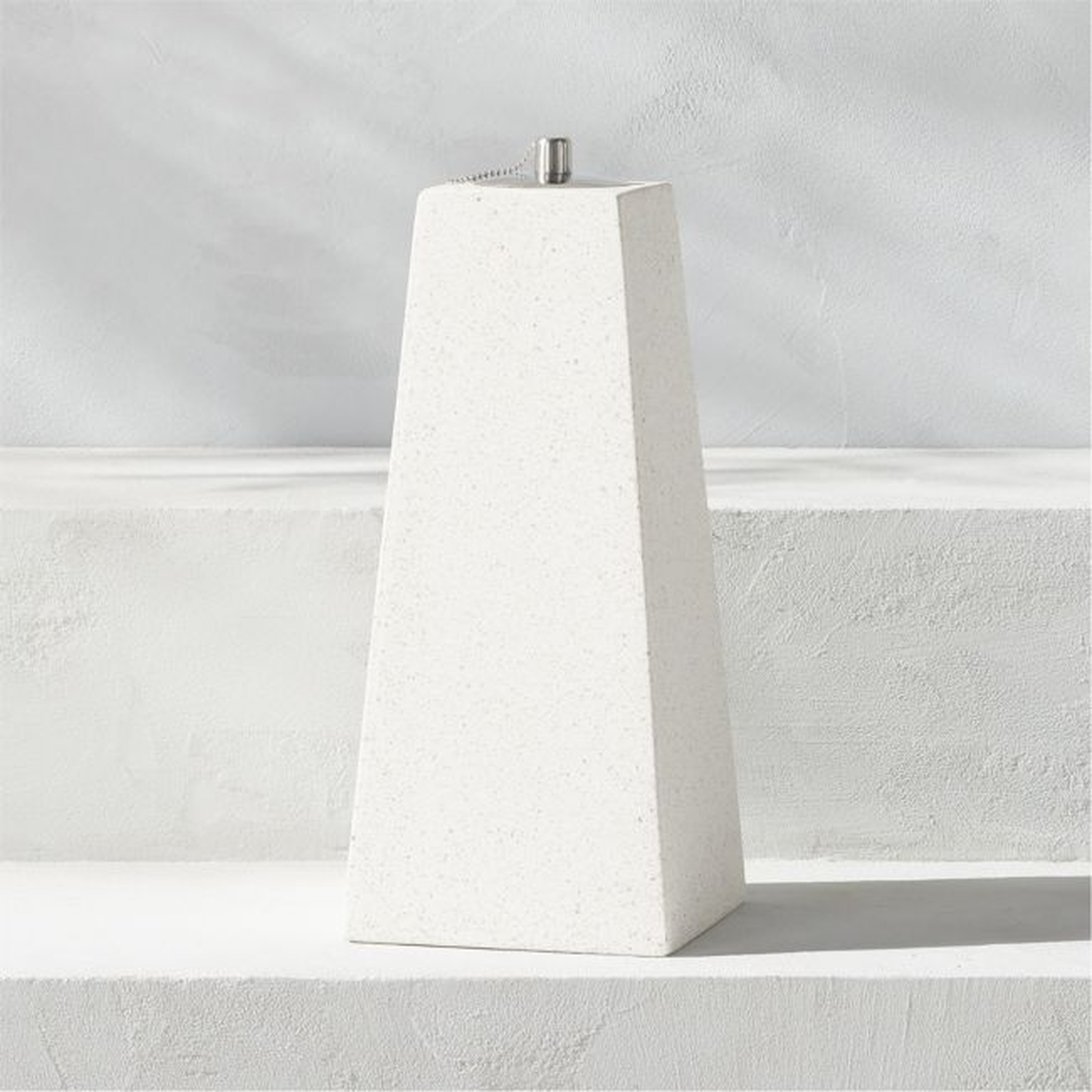 Olli Terrazzo White Outdoor Oil Lamp Small - CB2