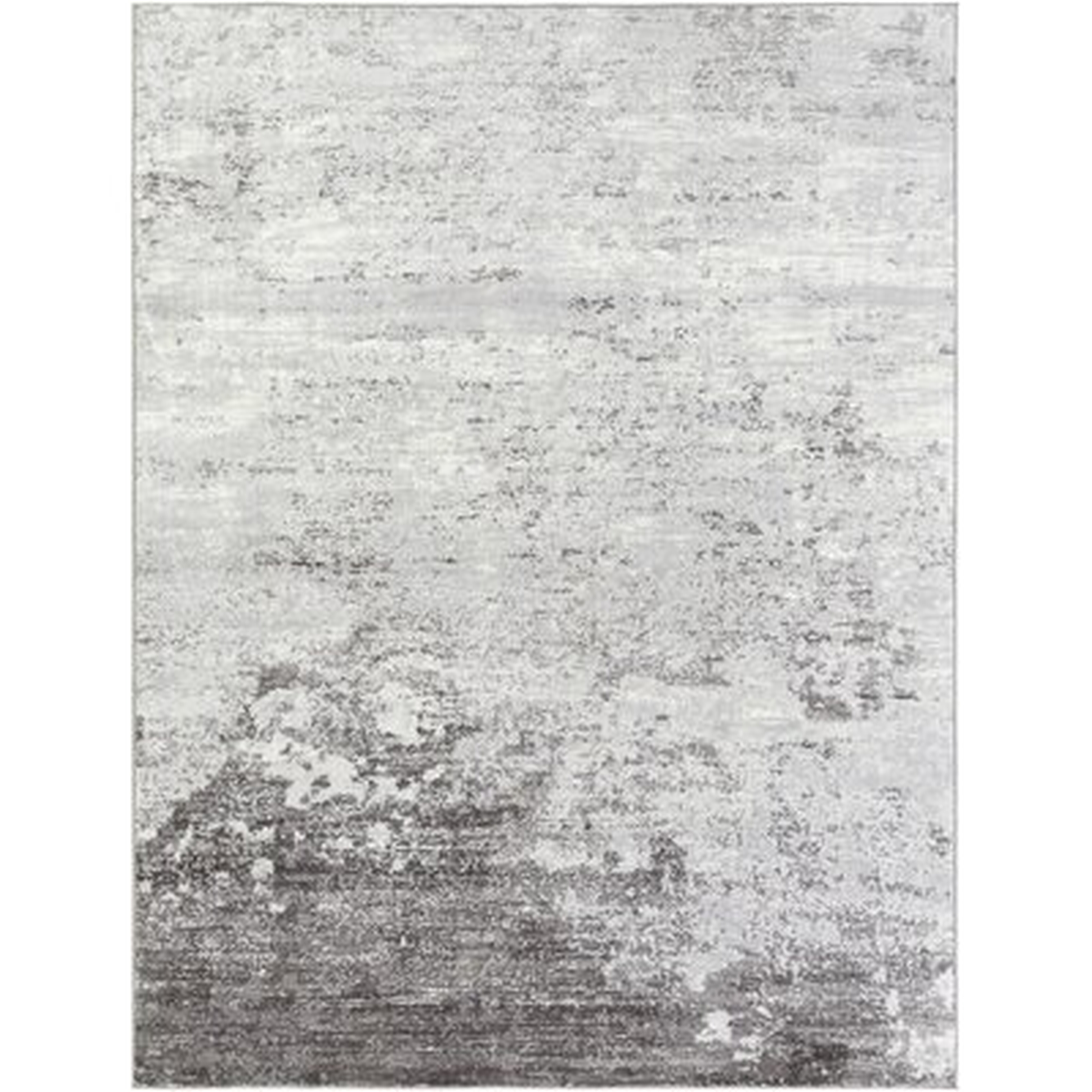 Heimskringla Power Loom Gray/White/Charcoal Rug - Wayfair