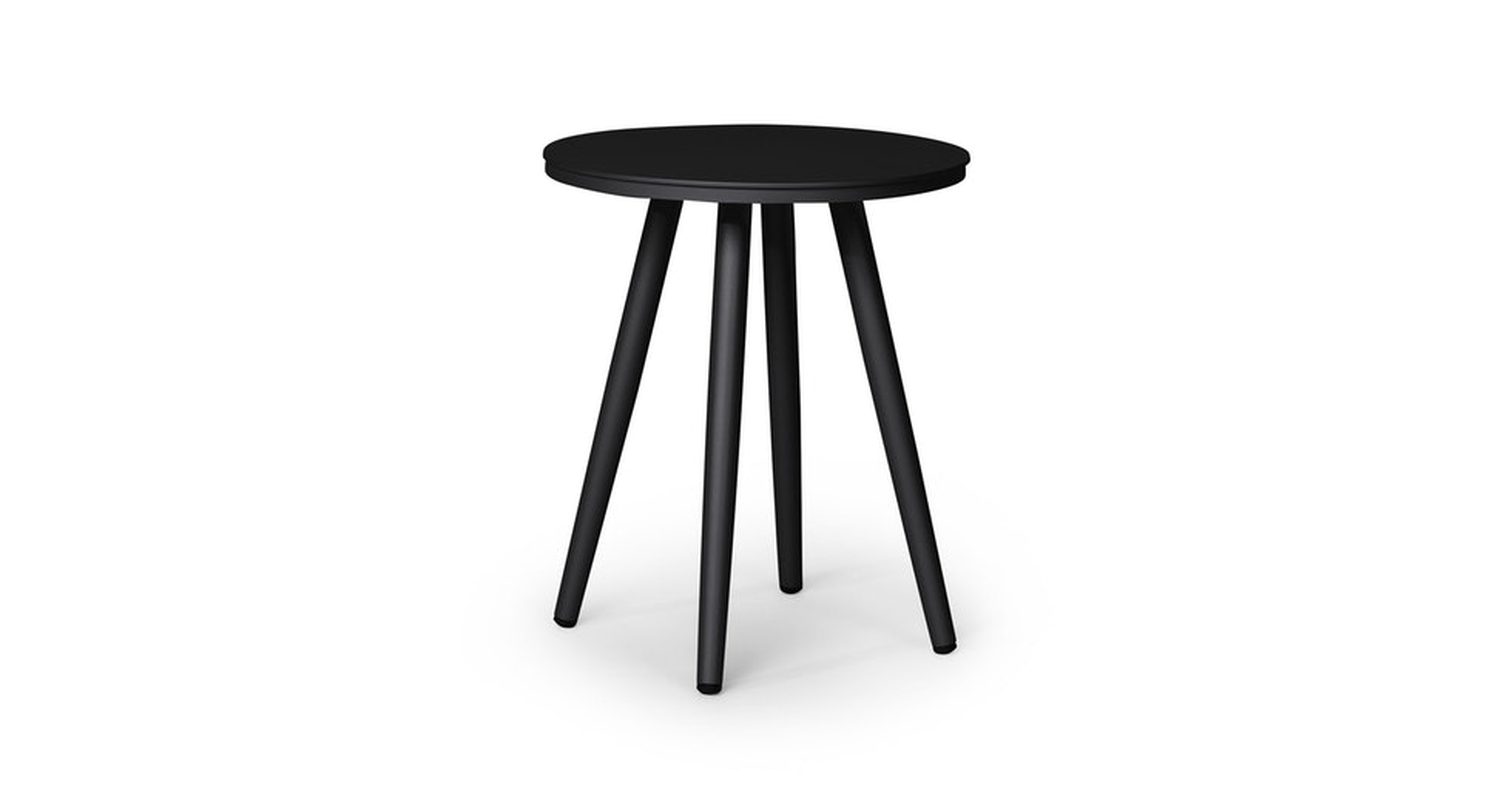 Halden Round Side Table, Dark Charcoal, 16" - Article