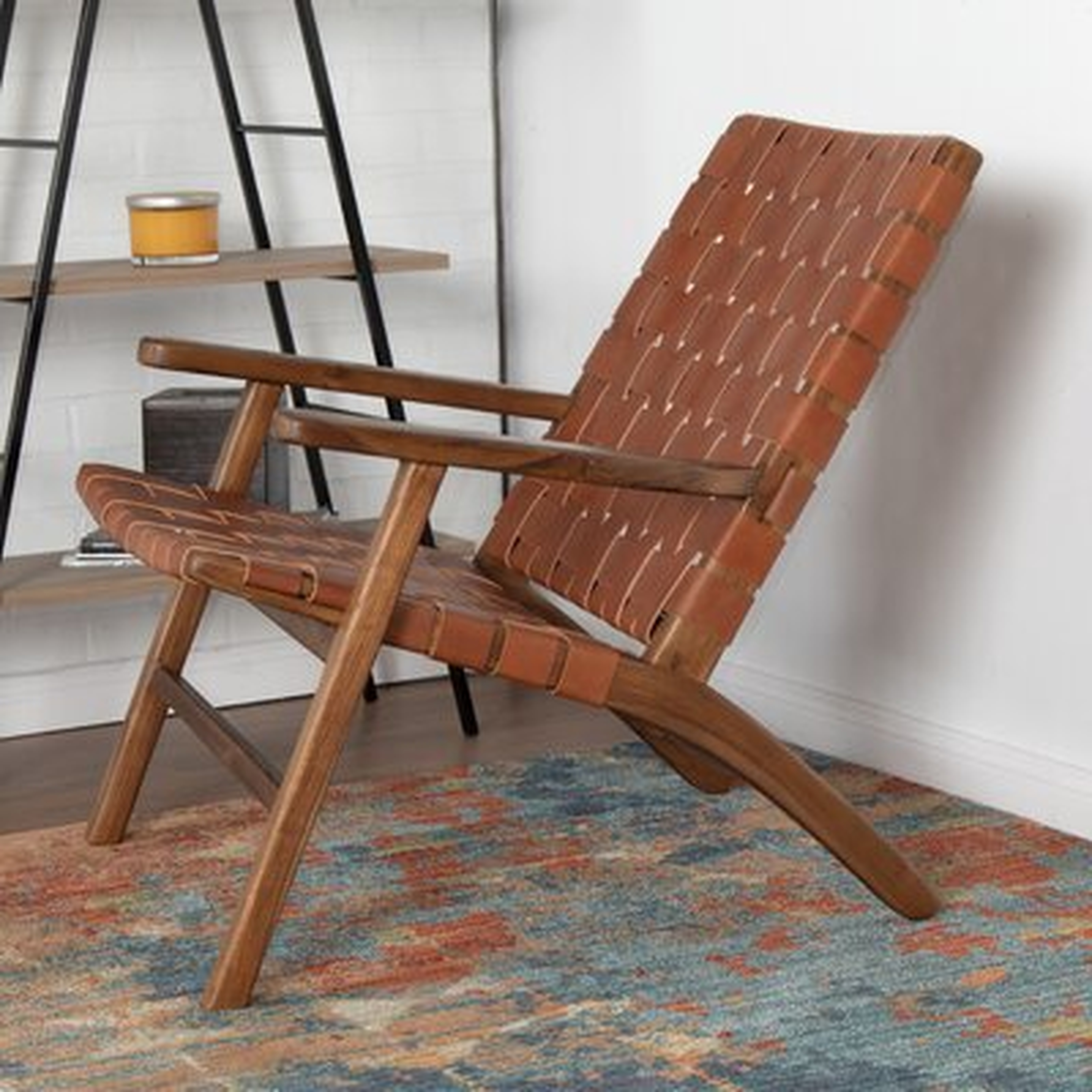 Swain Leather Armchair - Wayfair