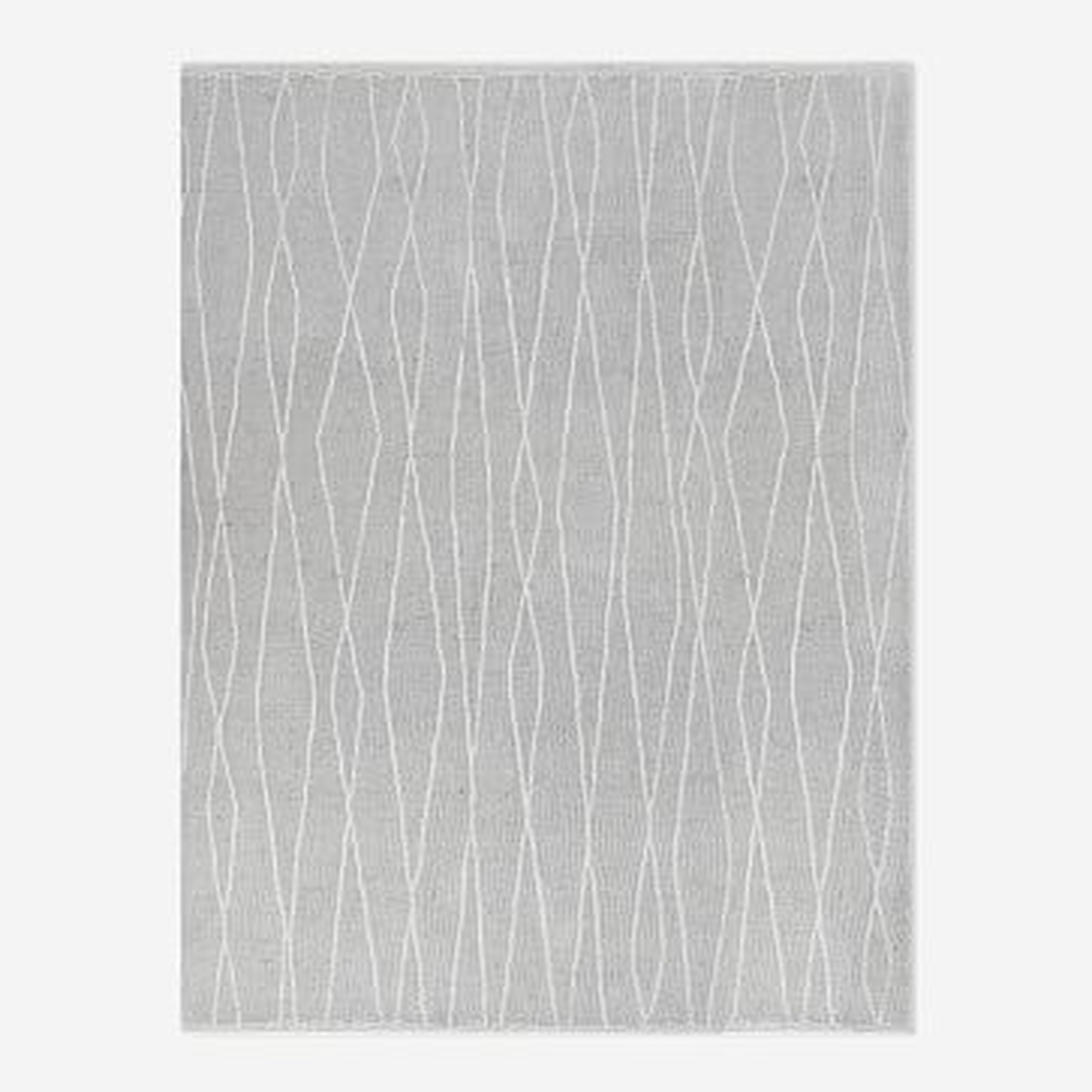 Safi Rug, Frost Gray, 8'x10' - West Elm