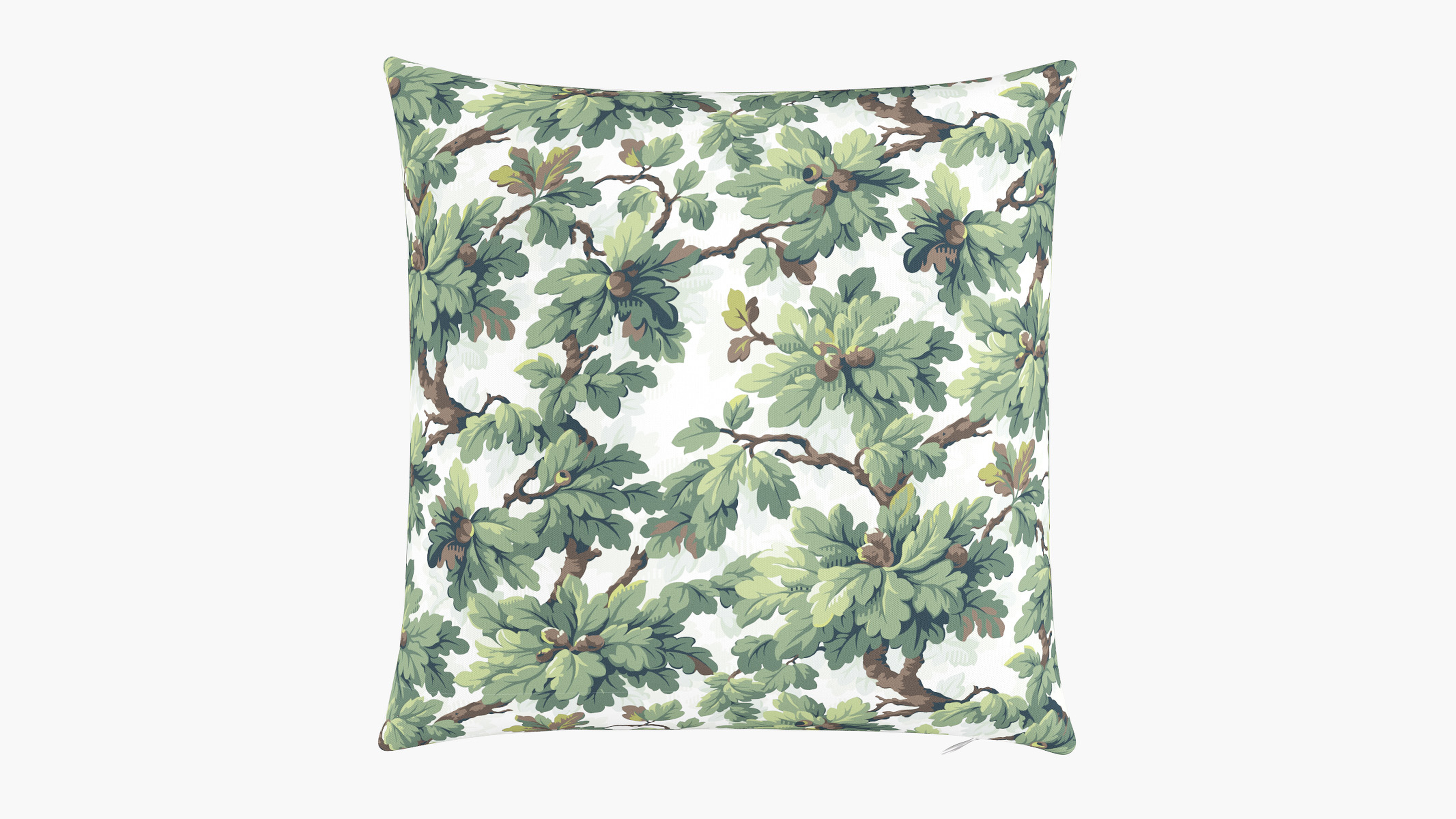 Throw Pillow 20", Vert Woodland, 20" x 20" - The Inside