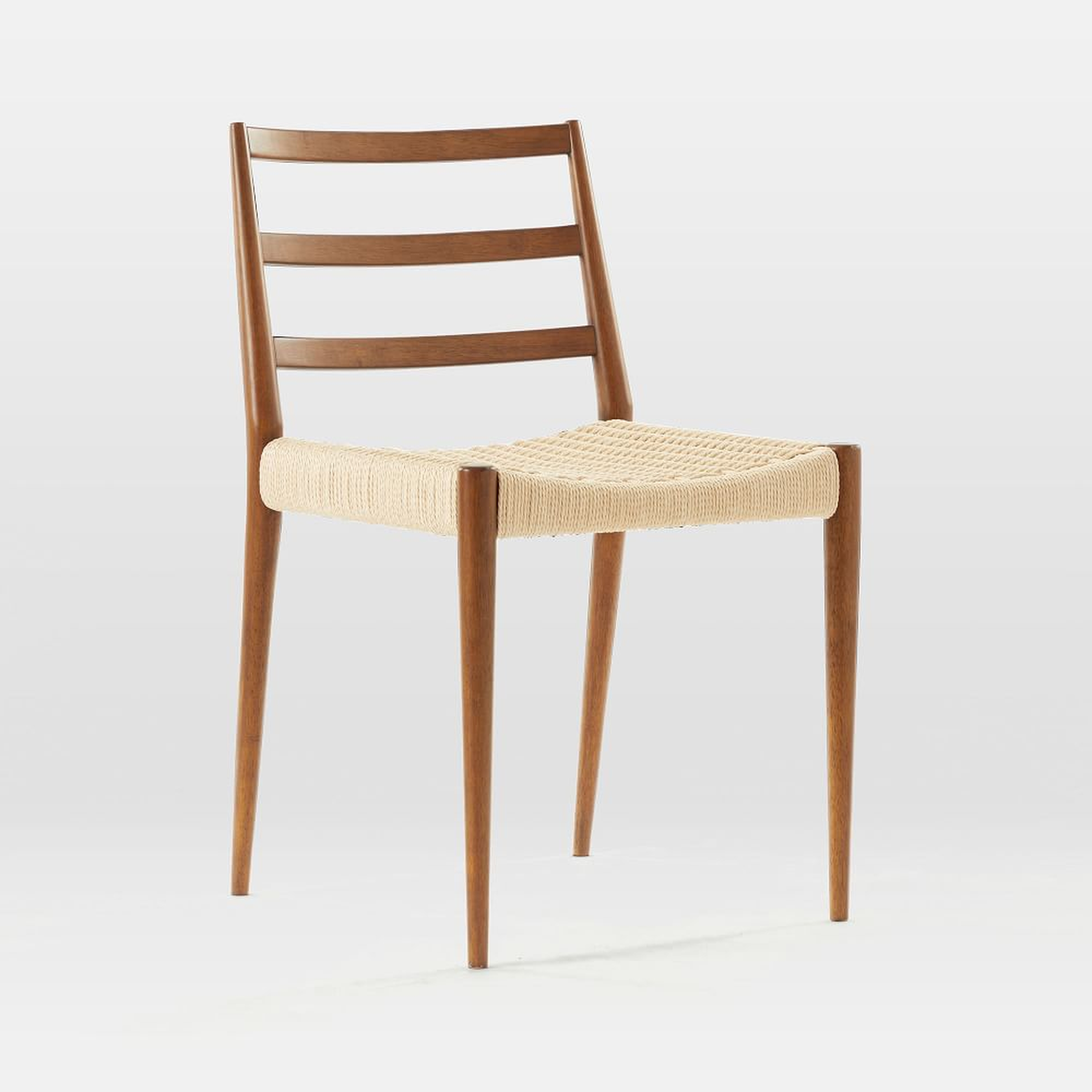 Holland Dining Chair, Walnut, Wood Leg - West Elm