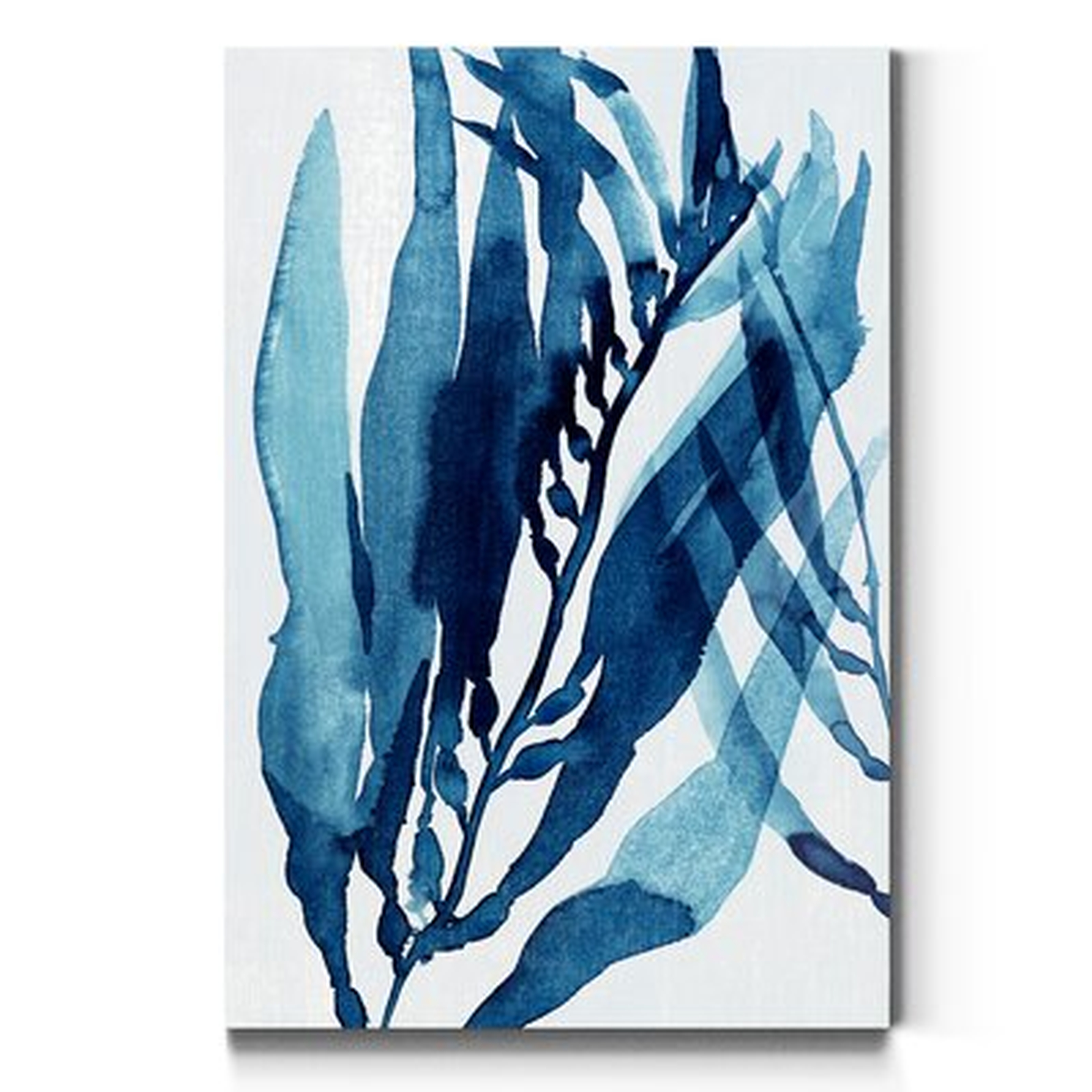 Blue Drift II - Wrapped Canvas Print - Wayfair