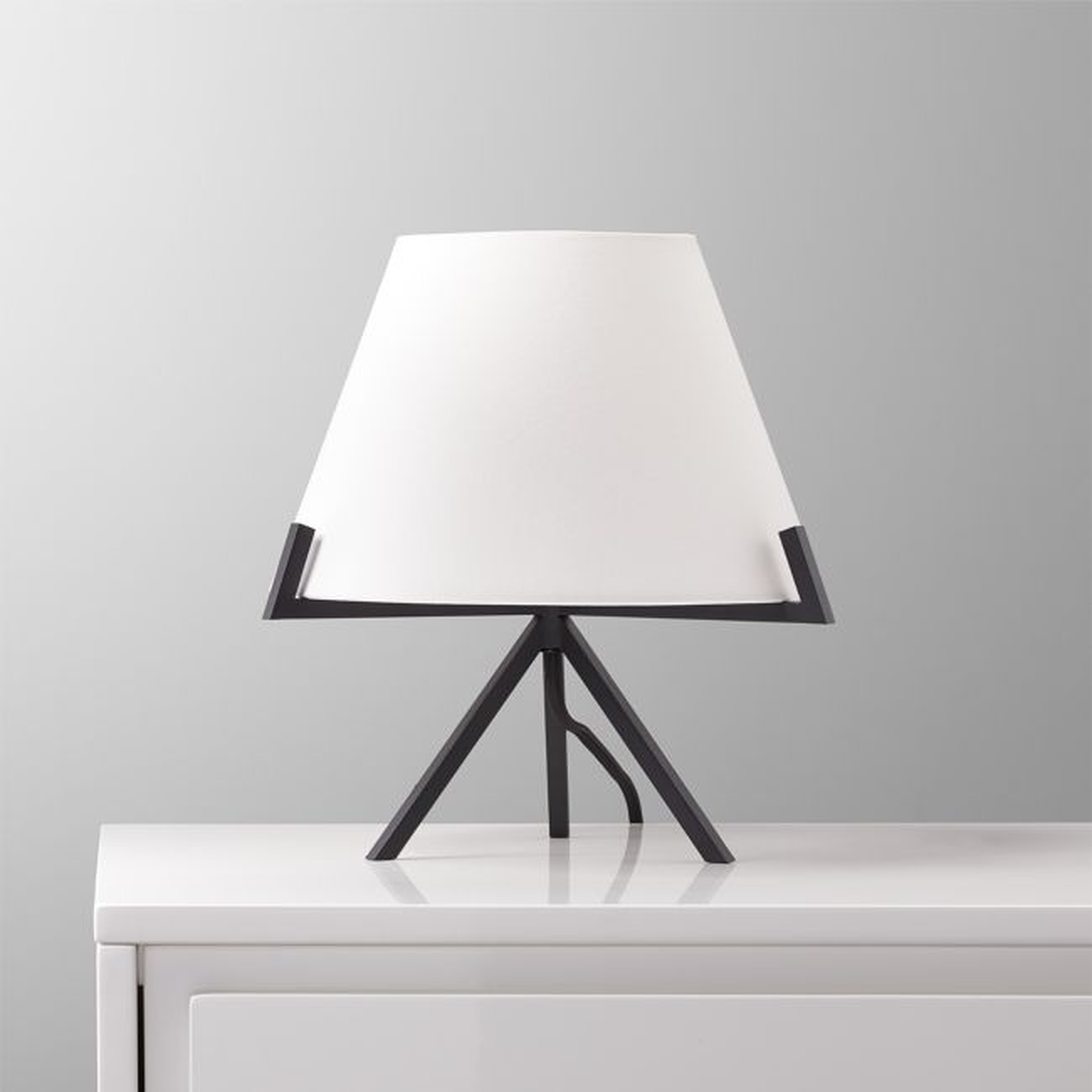 Ornado Table Lamp, Small, Black - CB2