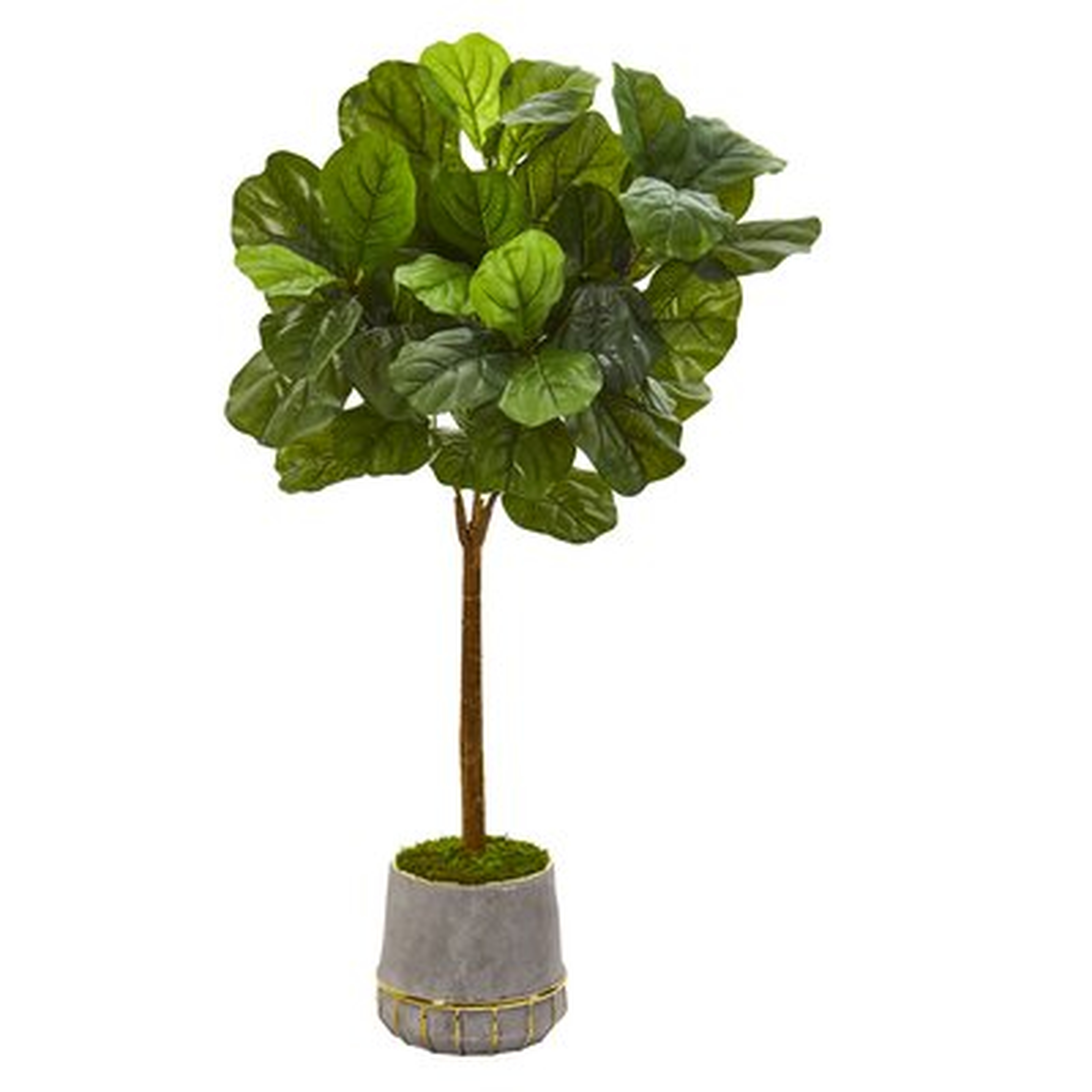 33.25'' Artificial Fiddle Leaf Fig Tree in Planter - Wayfair