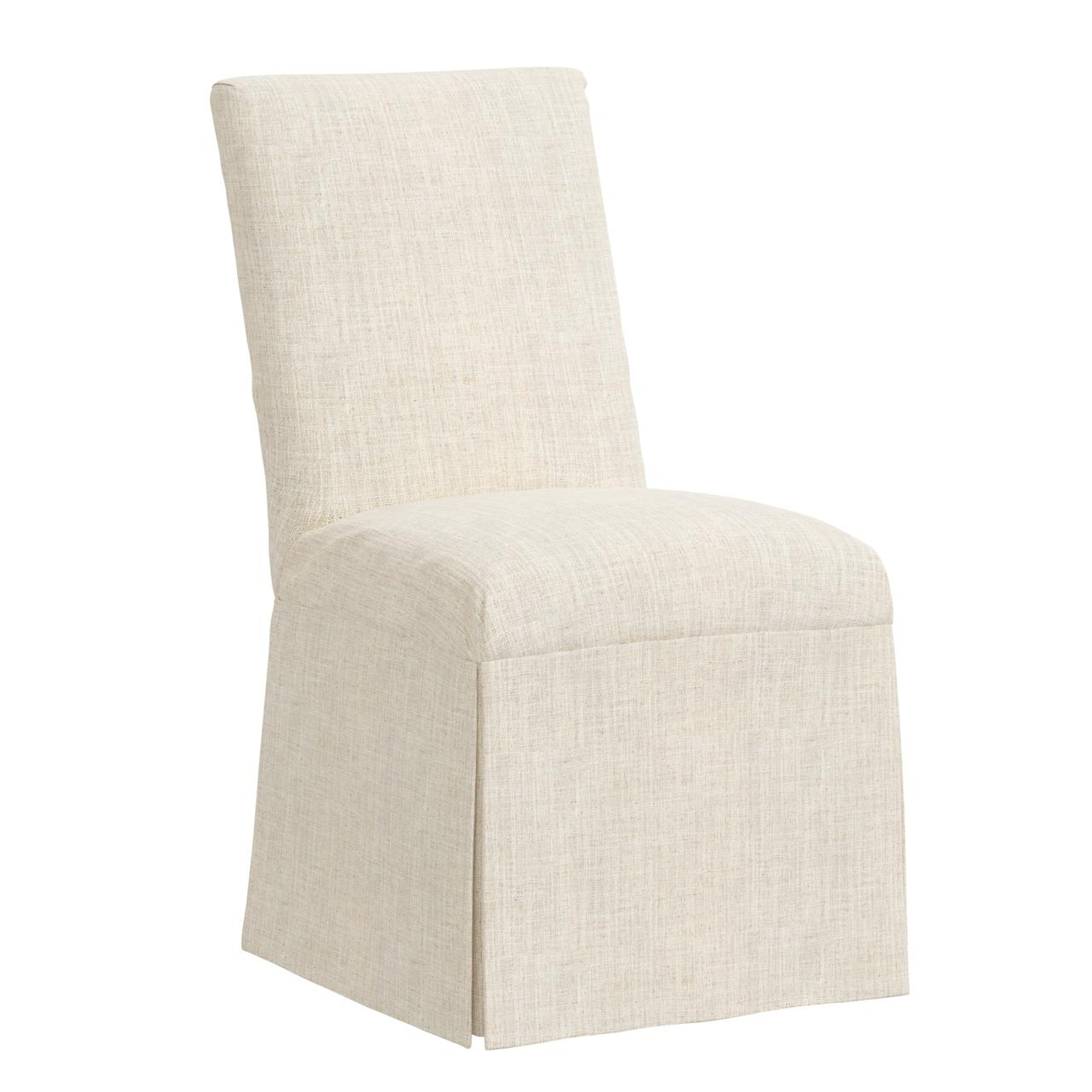 Magnolia Slipcover Dining Chair, Talc - Cove Goods