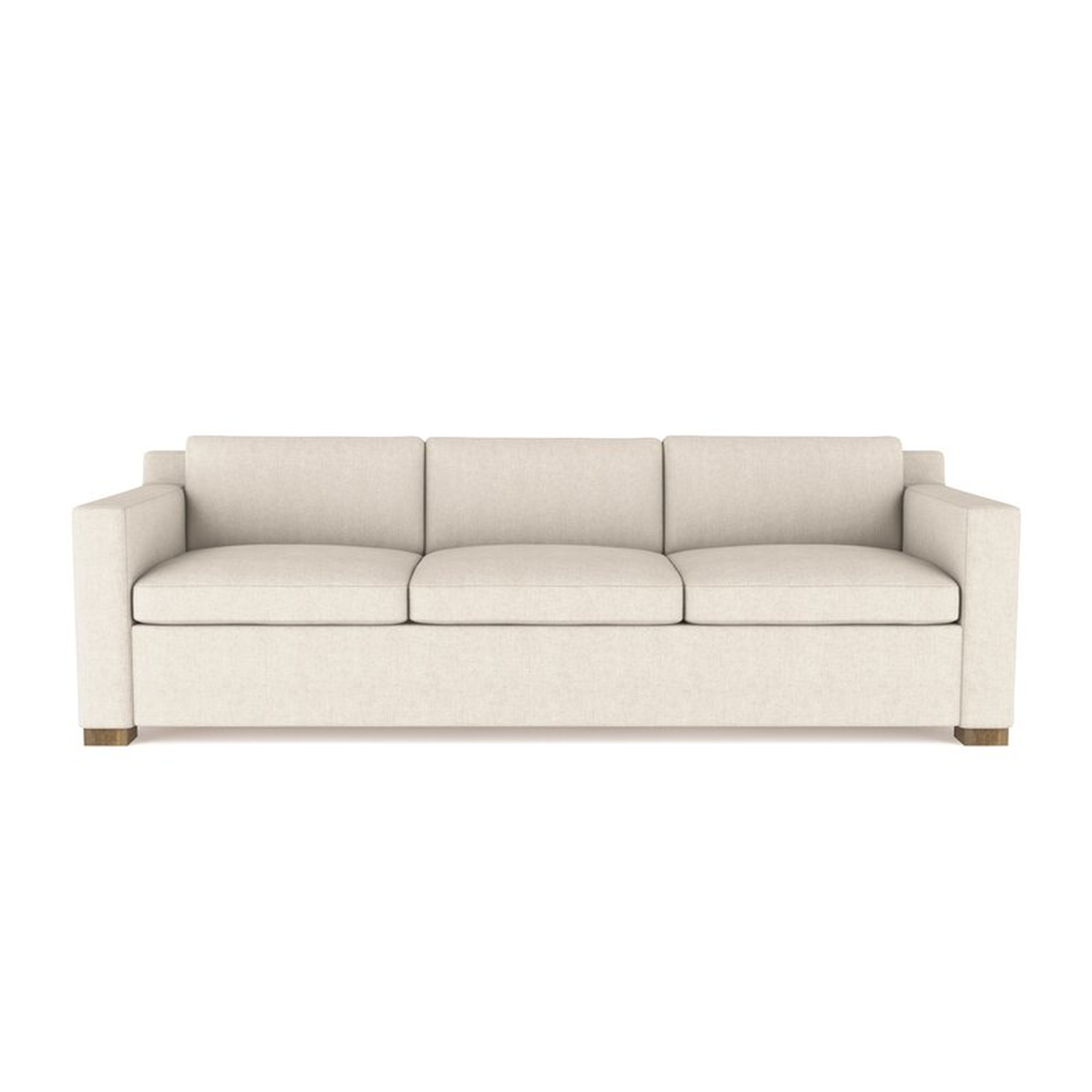 Tandem Arbor Marcy Sofa Upholstery: Linen Alabaster, Size: 33.5" H x 108" W x 44" D - Perigold