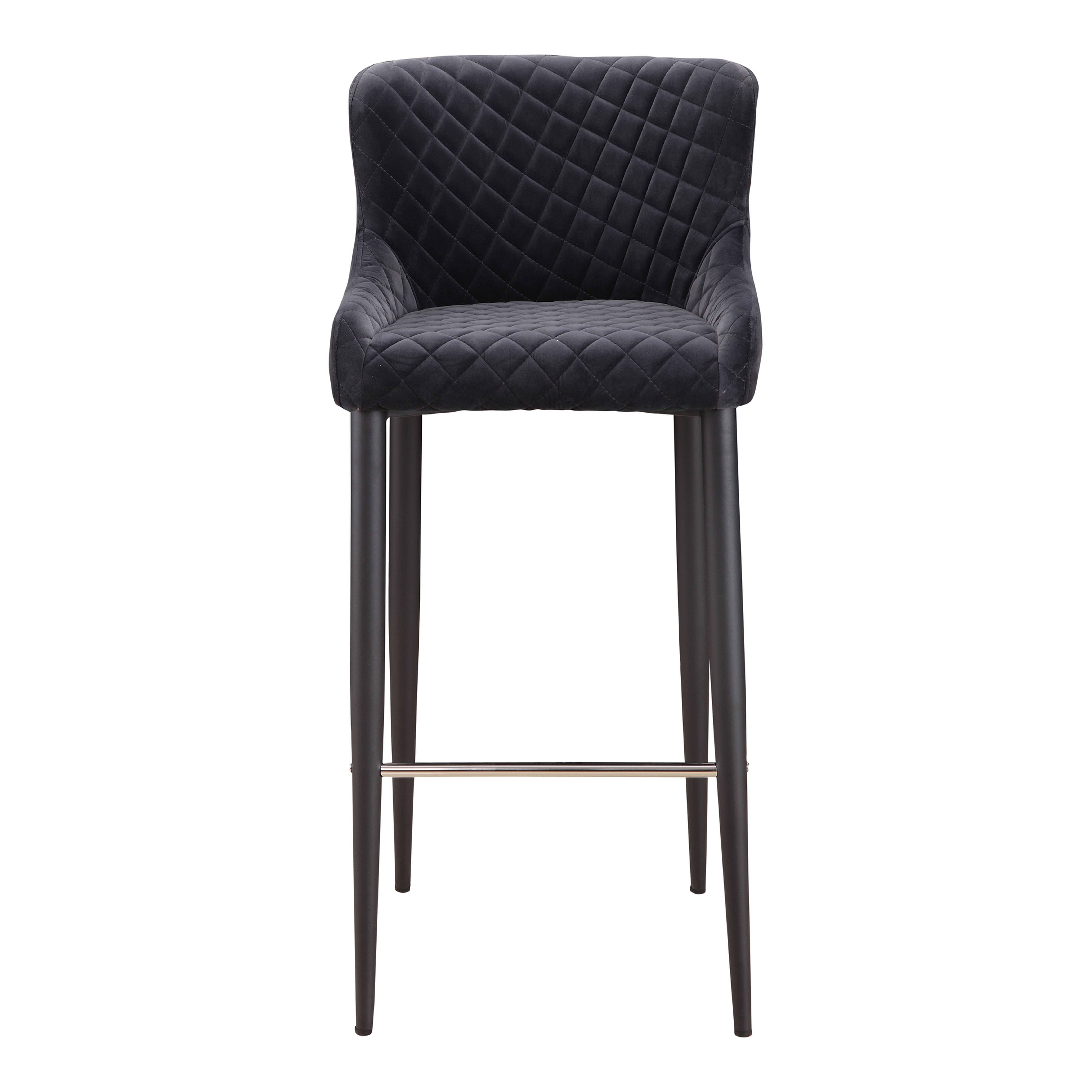 Etta Bar Stool Dark Grey - Moes Home Collection