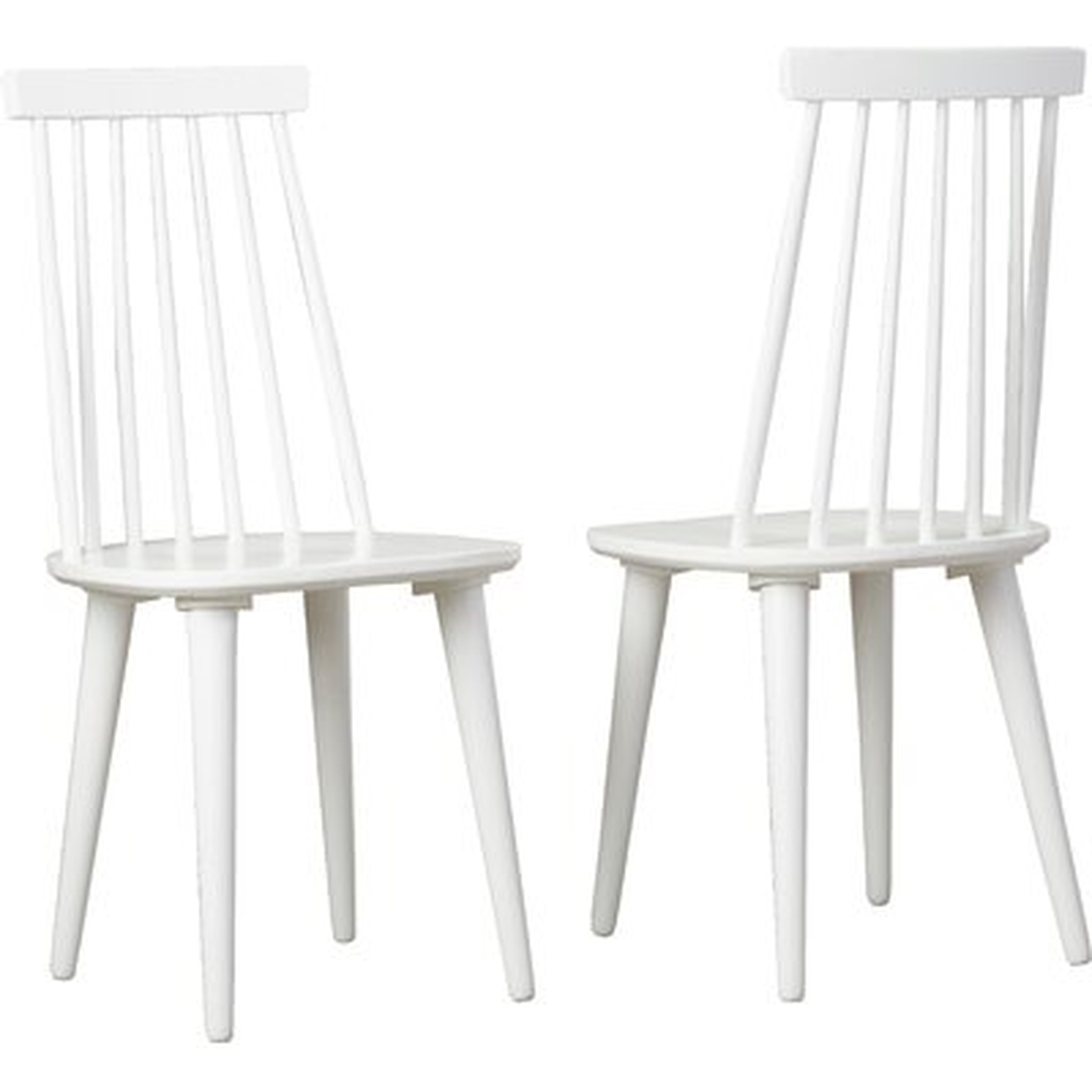 Spindle Solid Wood Dining Chair (set of 2) - Wayfair