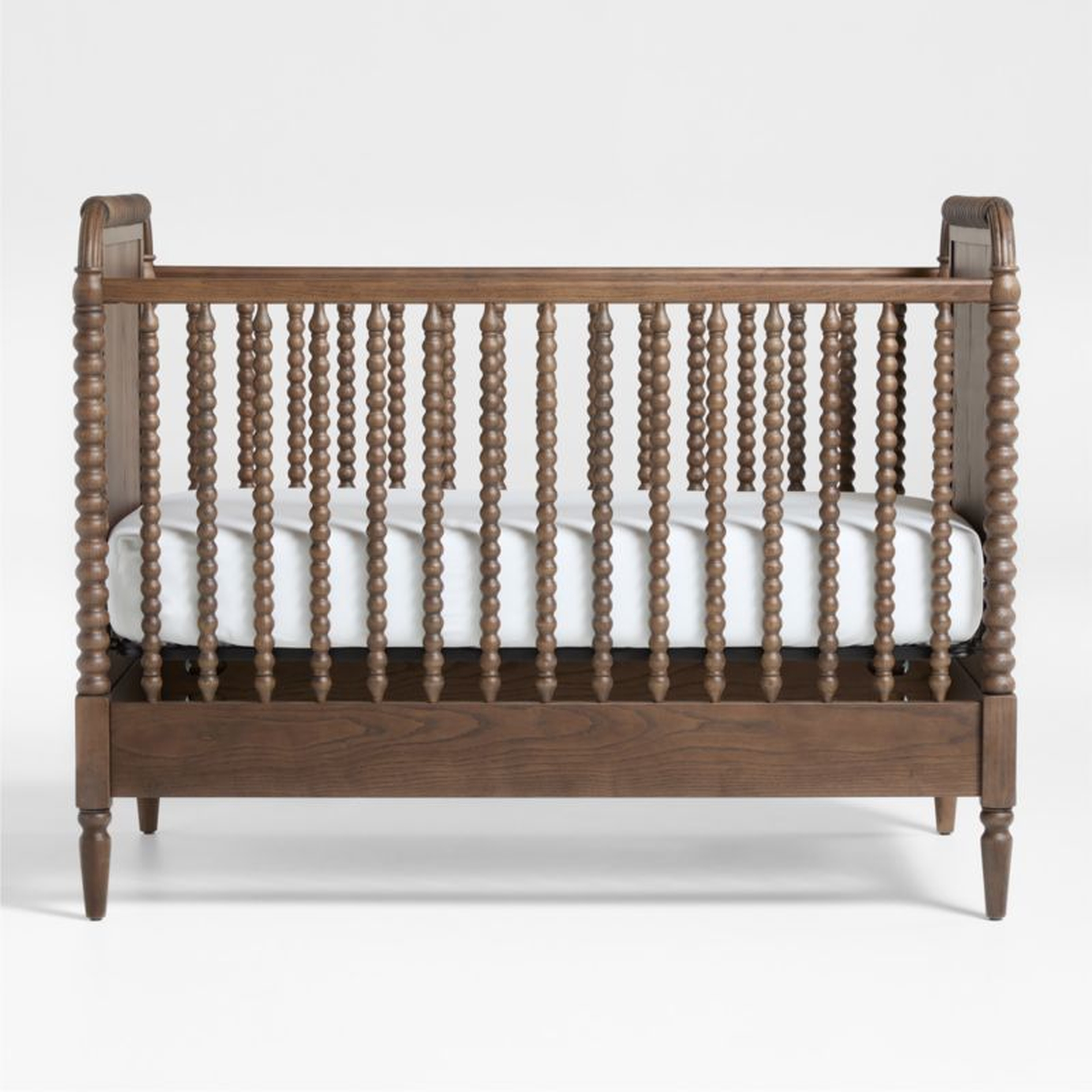 Jenny Lind Heirloom Deep Brown Wood Convertible Baby Crib - Crate & Kids